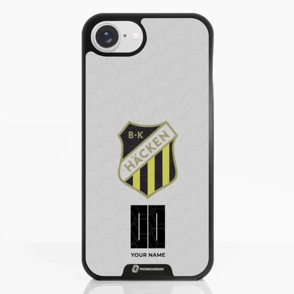 BK Häcken Official 3D Phone Case White + Name - Image 21