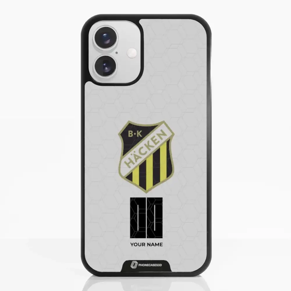 BK Häcken Official 3D Phone Case White + Name - Image 22