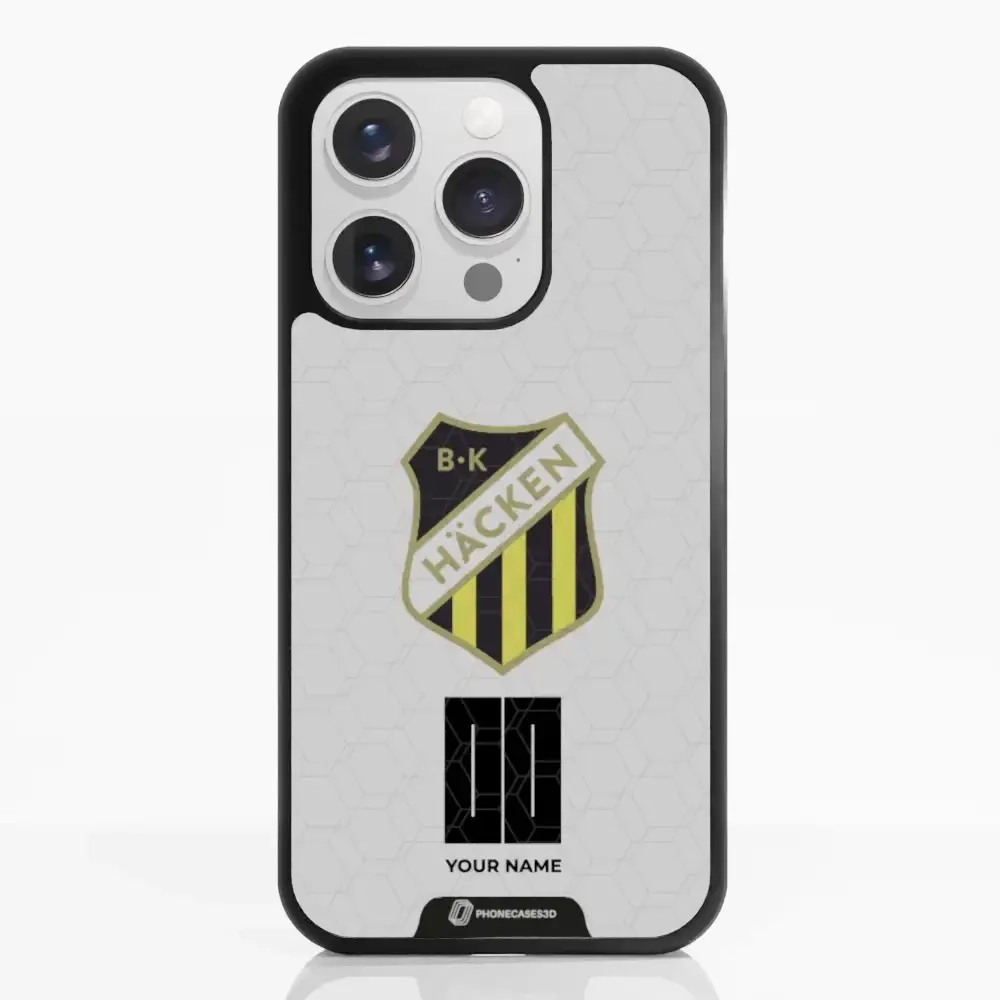 BK Häcken Official 3D Phone Case White + Name - Image 23