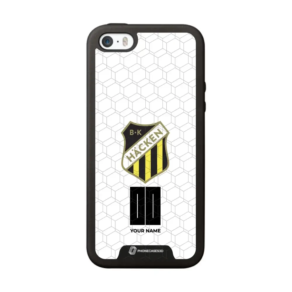 BK Häcken Official 3D Phone Case White + Name - Image 26