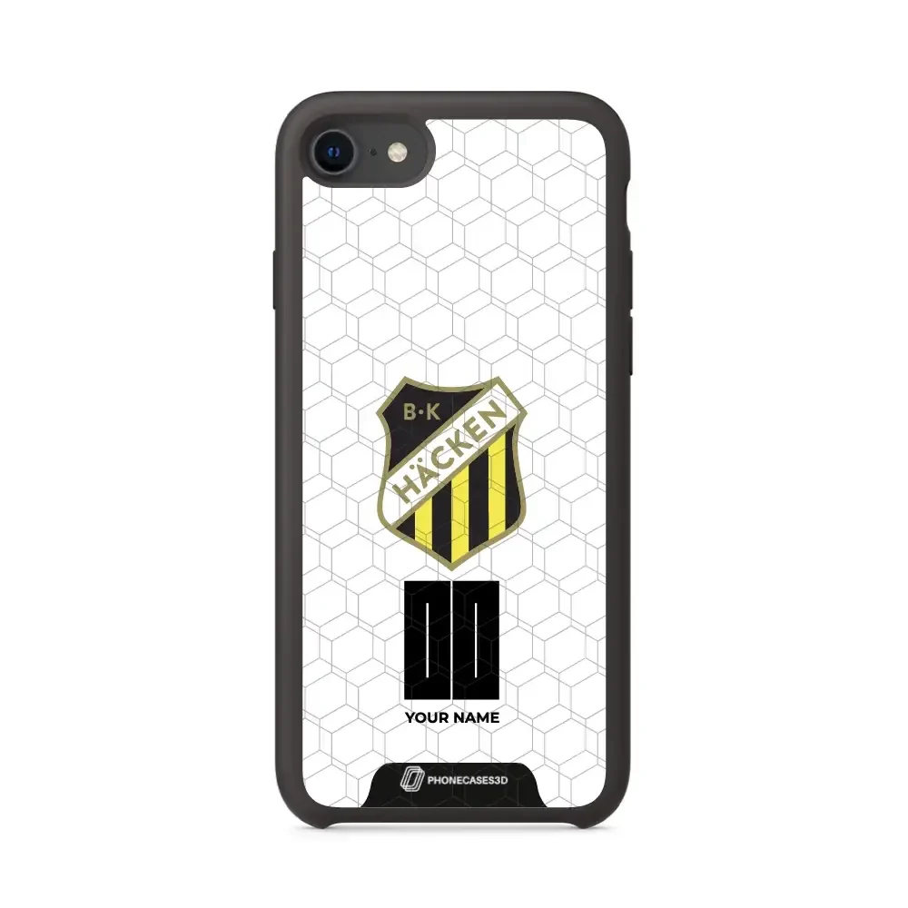 BK Häcken Official 3D Phone Case White + Name - Image 29
