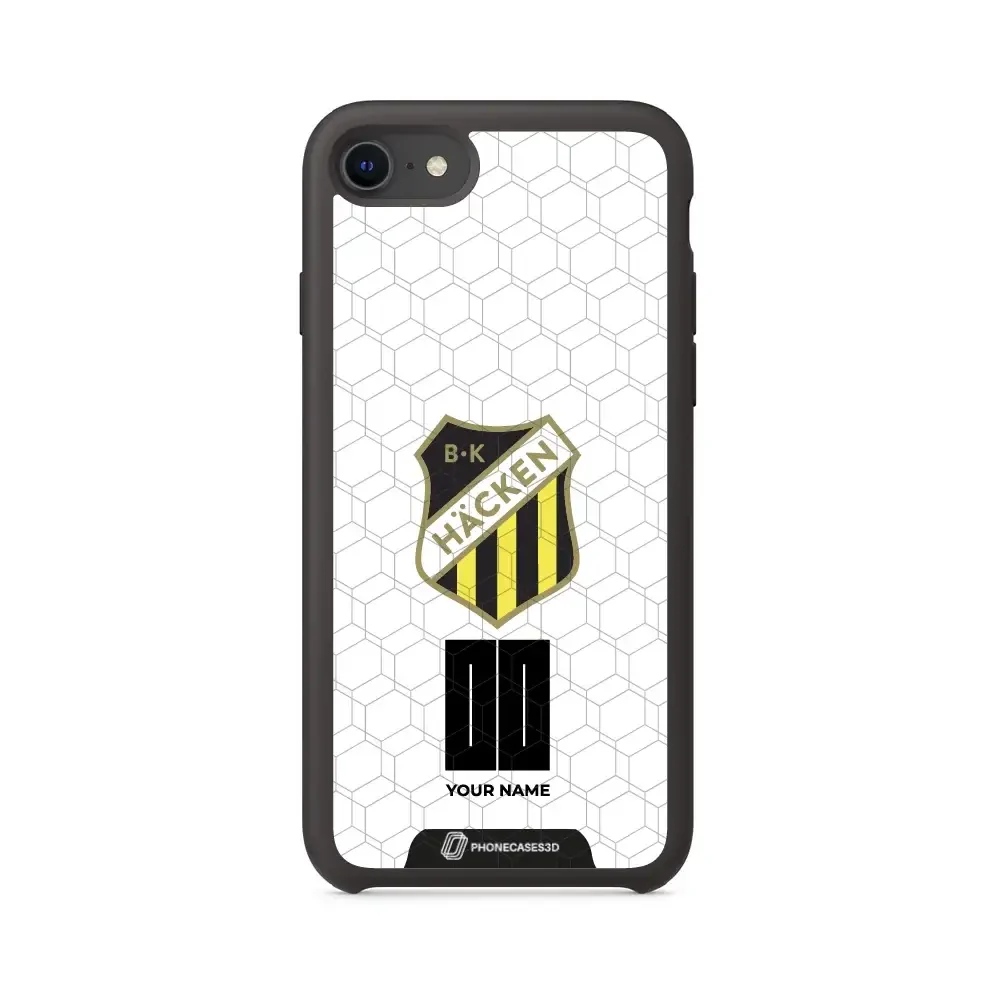 BK Häcken Official 3D Phone Case White + Name - Image 31