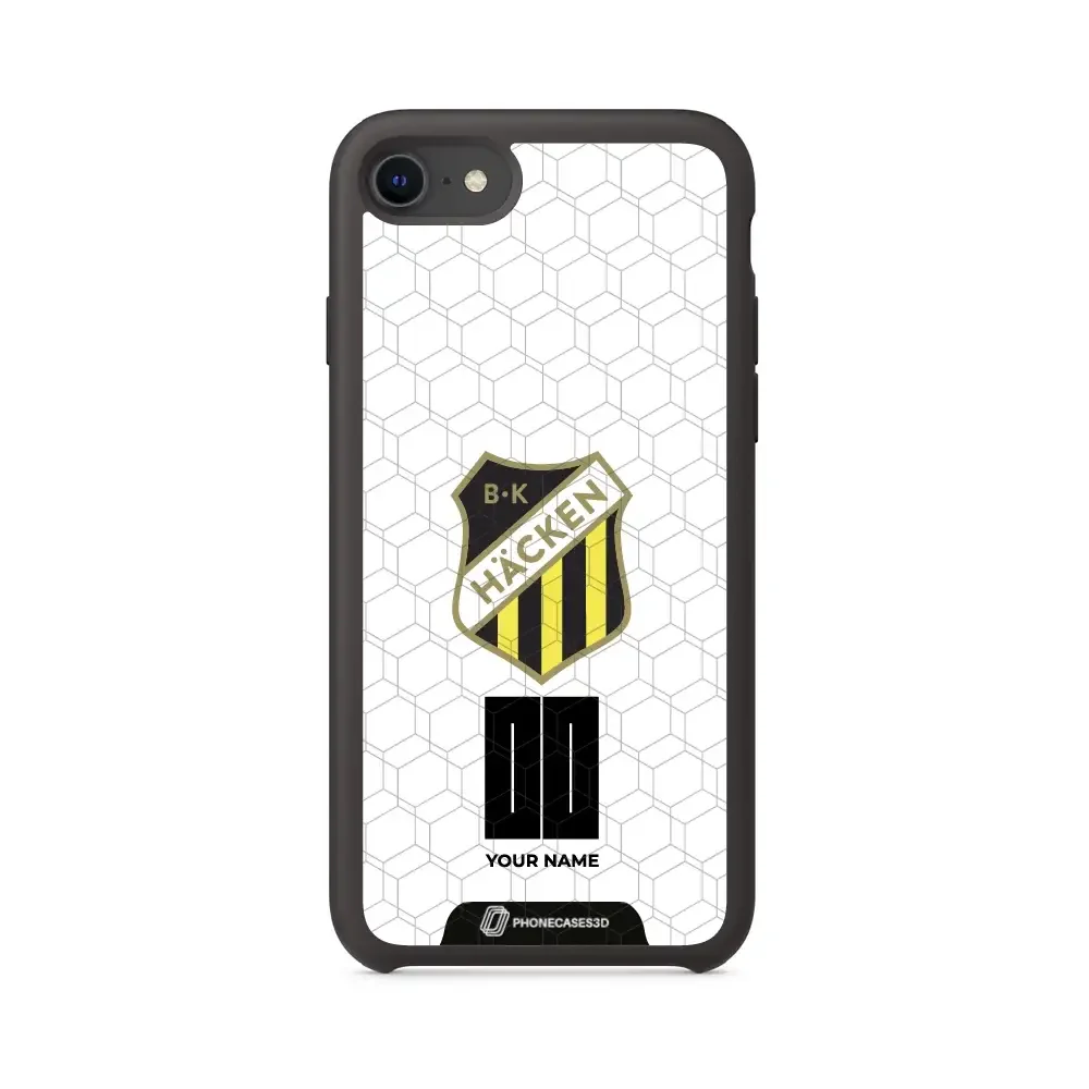 BK Häcken Official 3D Phone Case White + Name - Image 33