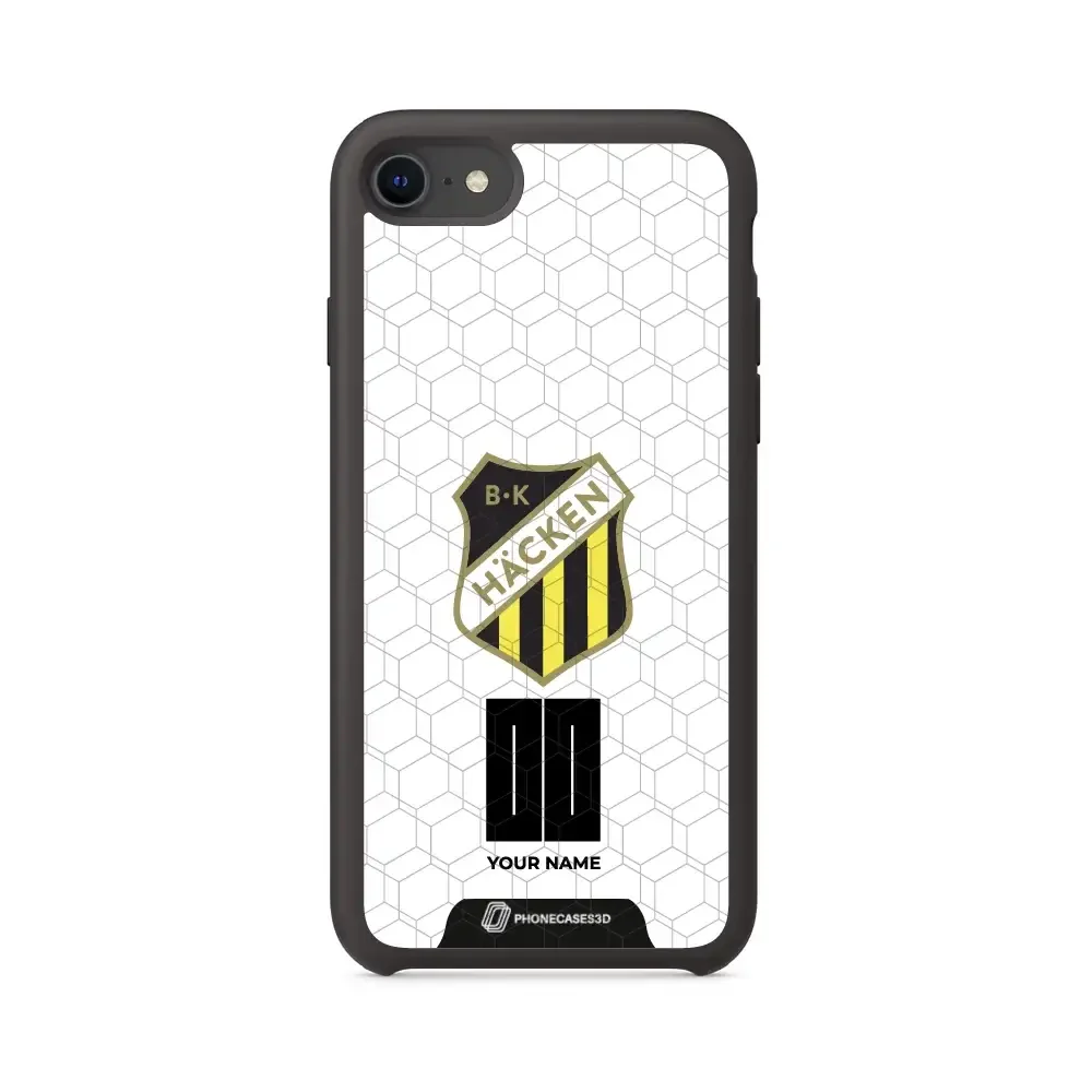 BK Häcken Official 3D Phone Case White + Name - Image 34