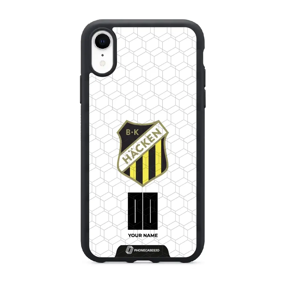 BK Häcken Official 3D Phone Case White + Name - Image 36
