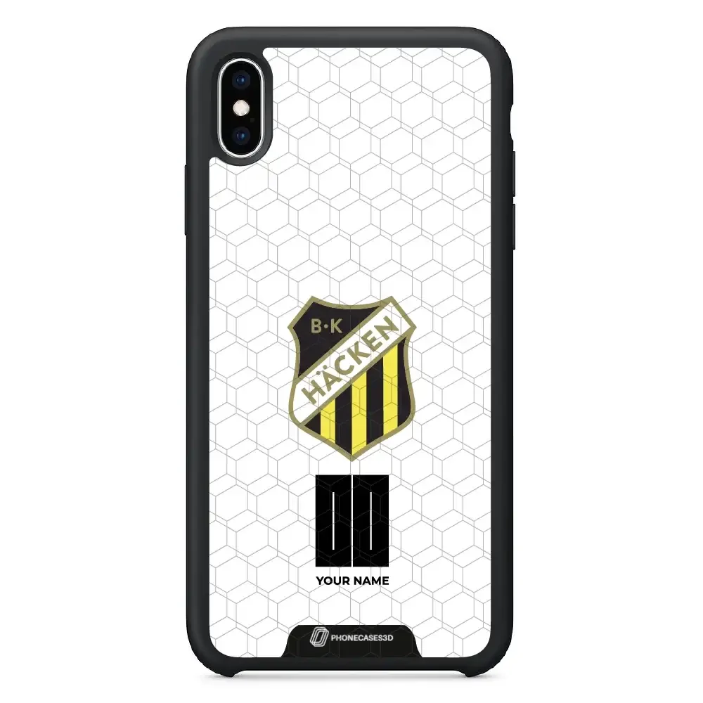 BK Häcken Official 3D Phone Case White + Name - Image 38