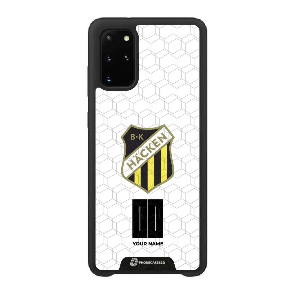 BK Häcken Official 3D Phone Case White + Name - Image 44