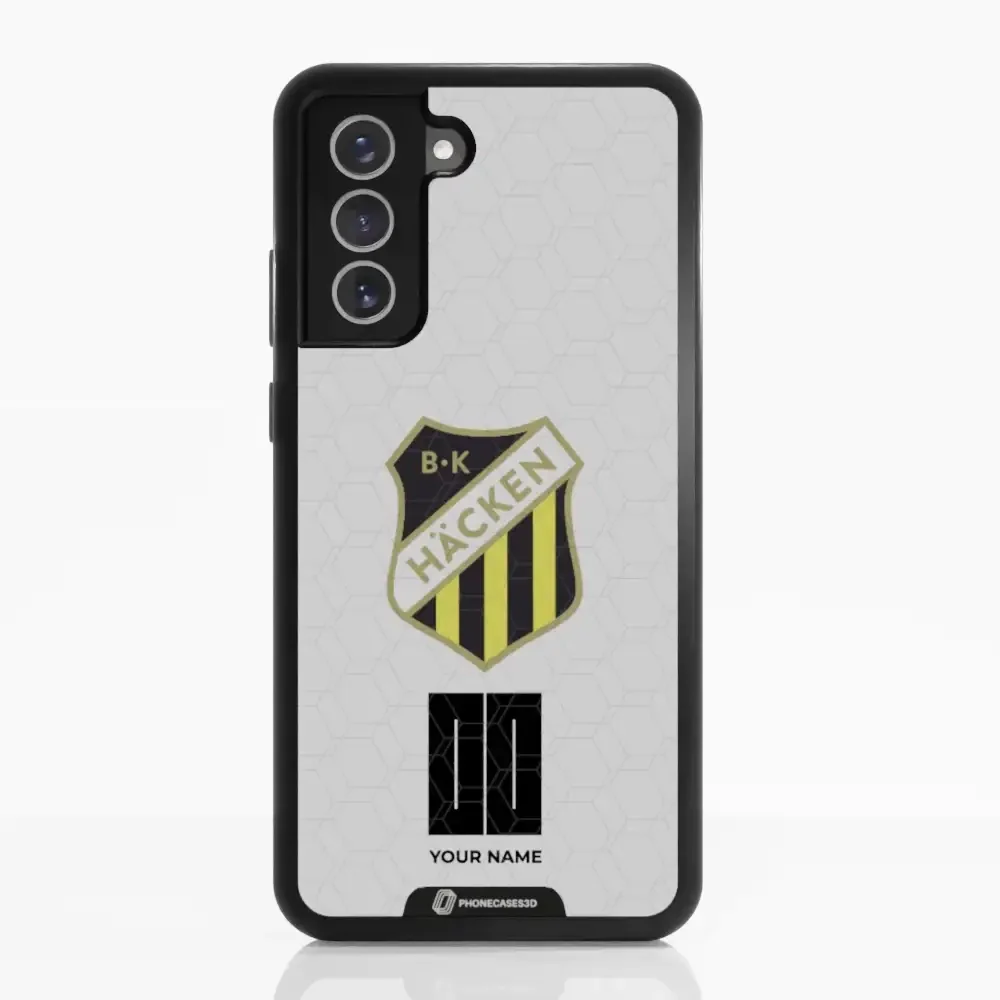 BK Häcken Official 3D Phone Case White + Name - Image 47