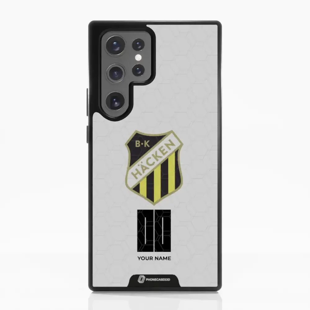 BK Häcken Official 3D Phone Case White + Name - Image 59