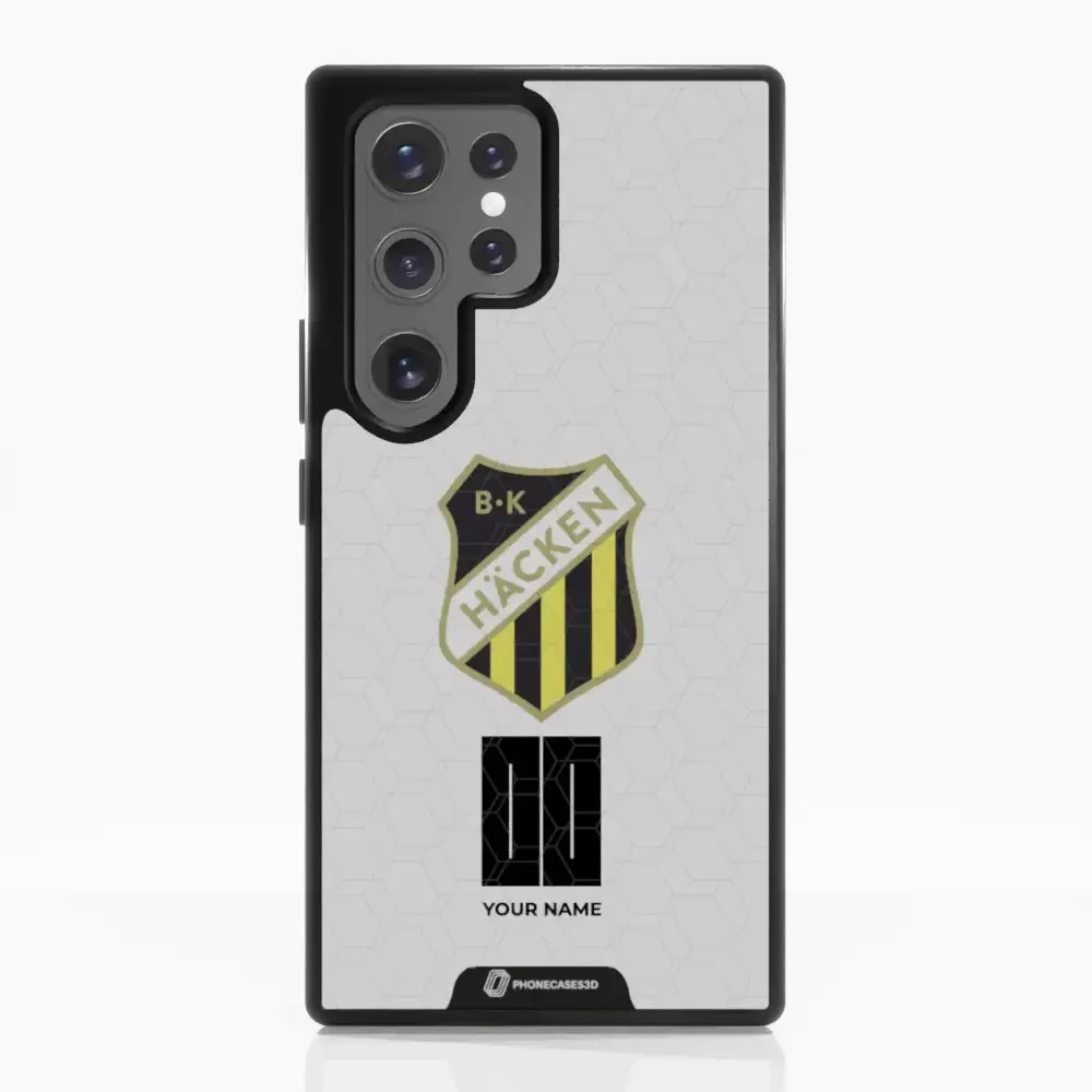 BK Häcken Official 3D Phone Case White + Name - Image 62
