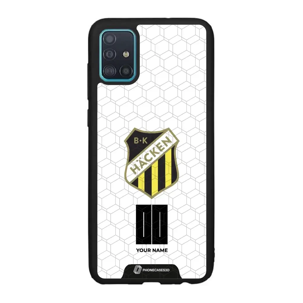 BK Häcken Official 3D Phone Case White + Name - Image 66
