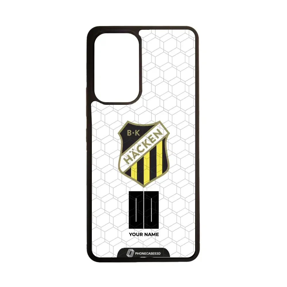 BK Häcken Official 3D Phone Case White + Name - Image 68