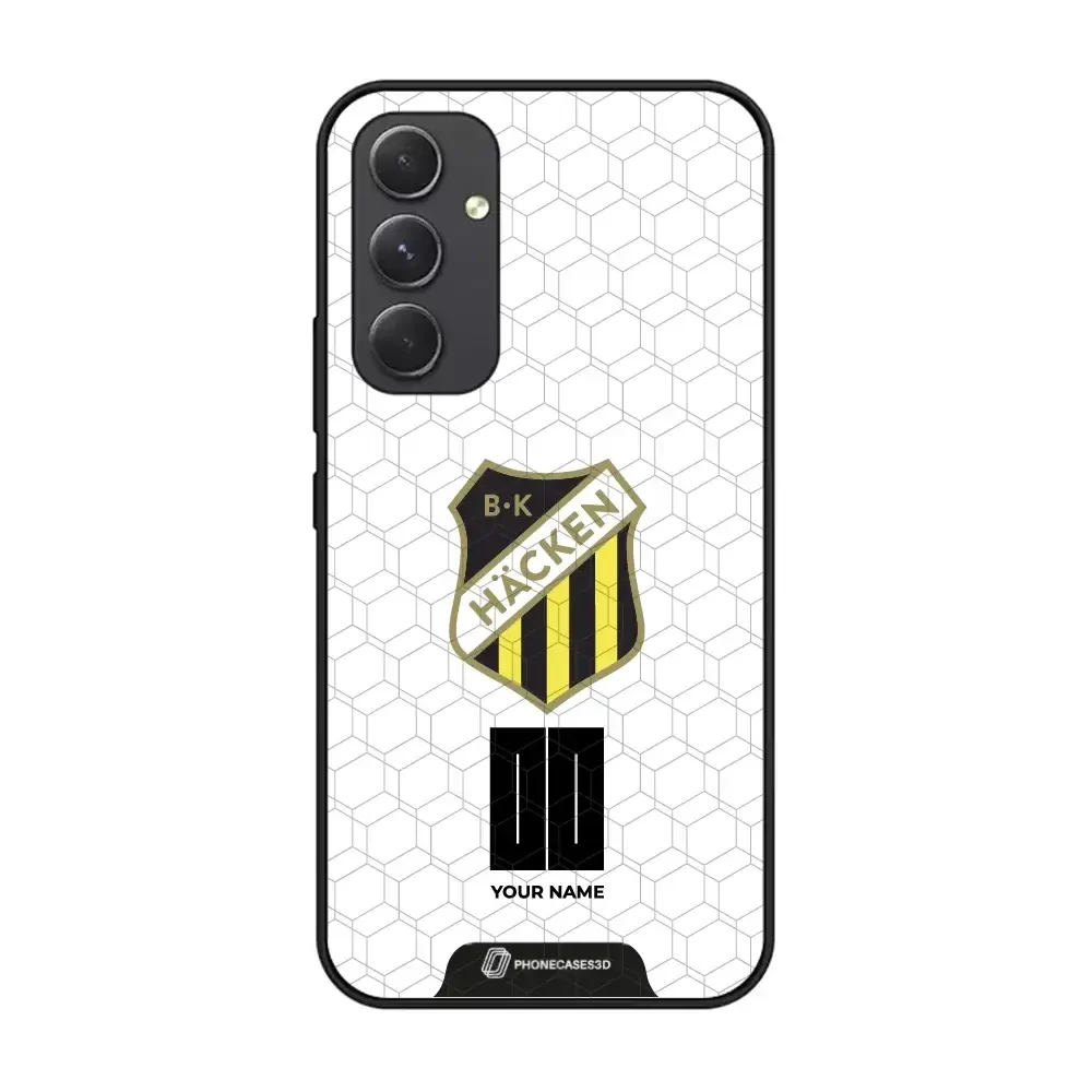 BK Häcken Official 3D Phone Case White + Name - Image 69