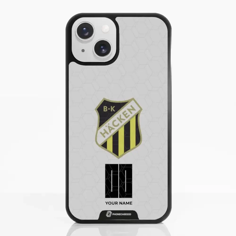 BK Häcken Official 3D Phone Case White + Name - Image 8