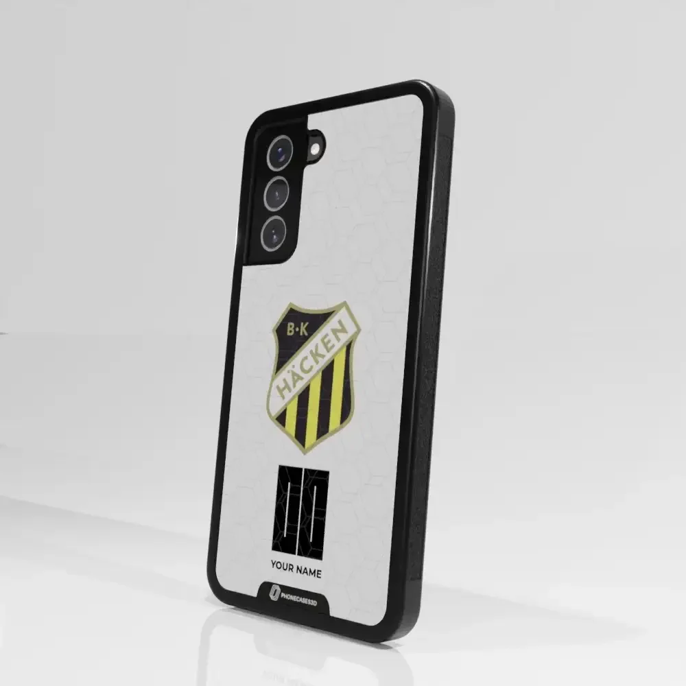 BK Häcken Official 3D Phone Case White + Name - Image 94