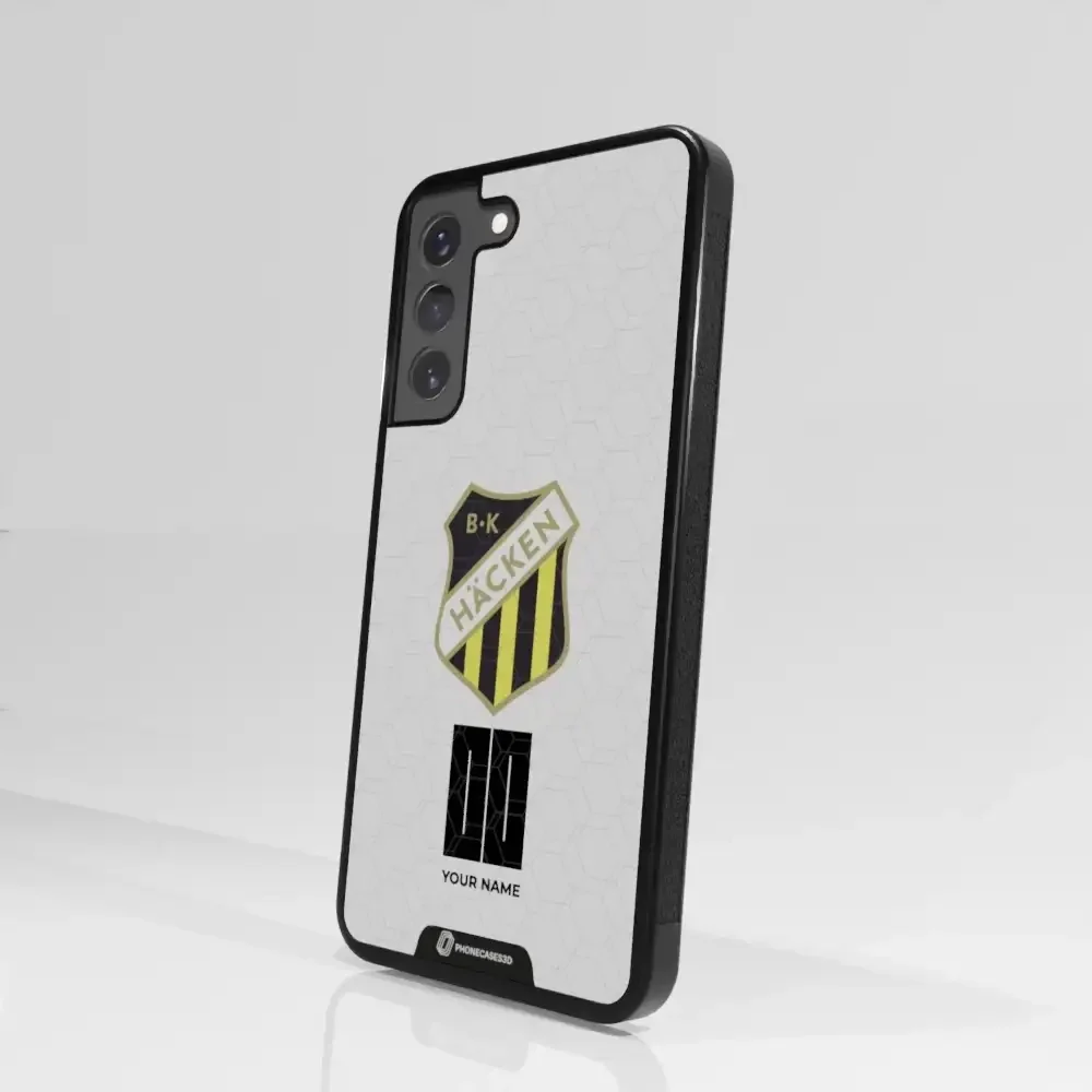 BK Häcken Official 3D Phone Case White + Name - Image 98