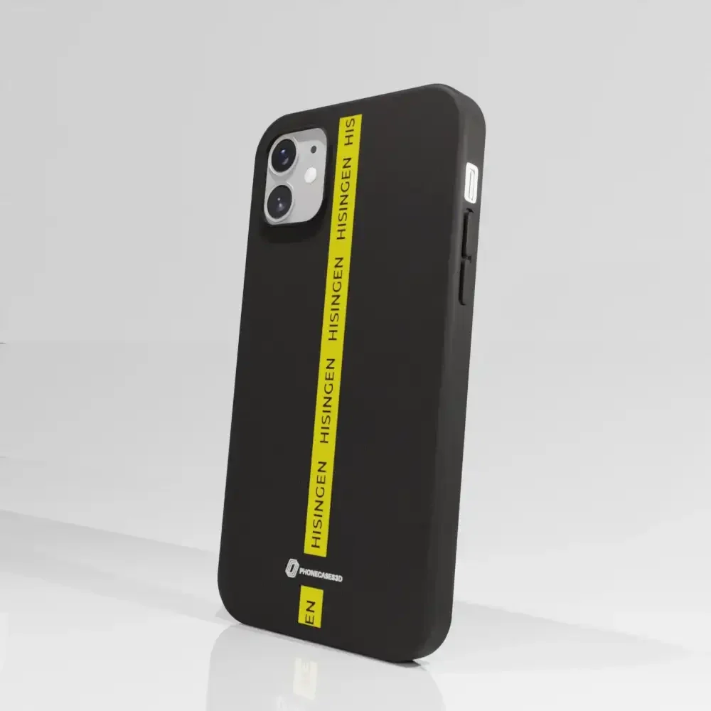 BK Häcken Official Compostable Phone Case Yellow Strip - Image 45