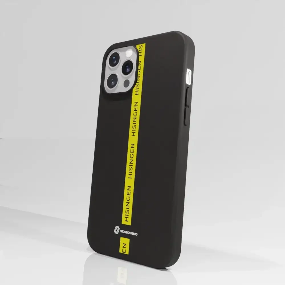 BK Häcken Official Compostable Phone Case Yellow Strip - Image 49