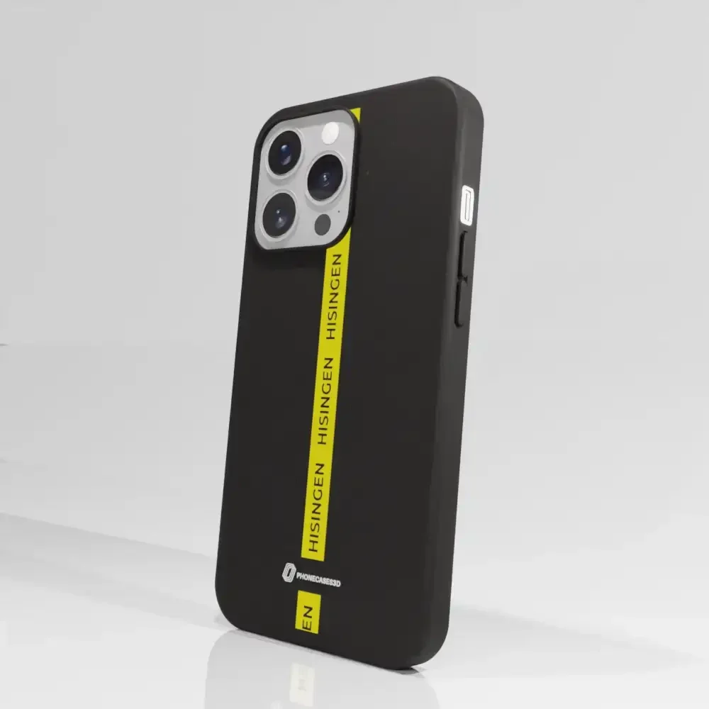 BK Häcken Official Compostable Phone Case Yellow Strip - Image 52