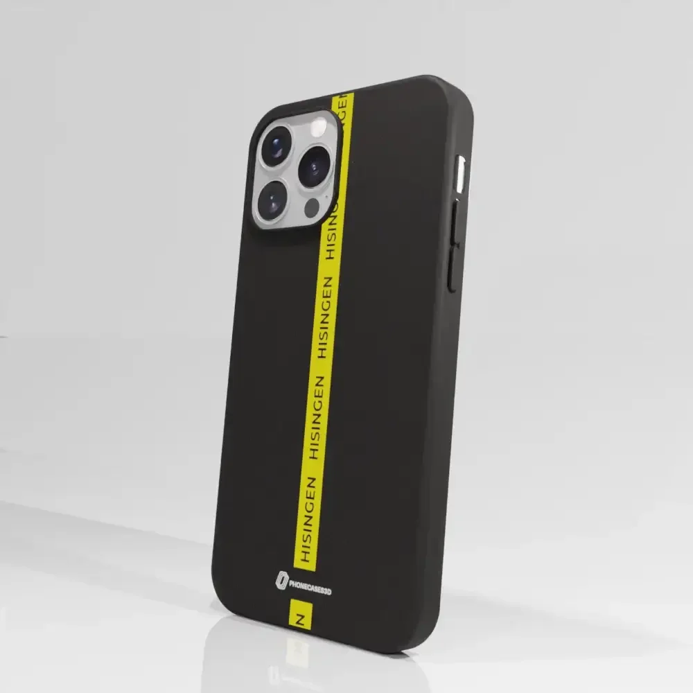 BK Häcken Official Compostable Phone Case Yellow Strip - Image 53