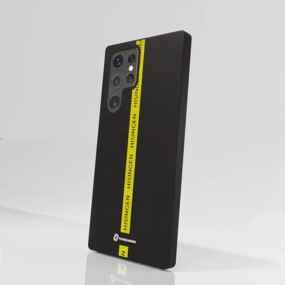 BK Häcken Official Compostable Phone Case Yellow Strip - Image 72