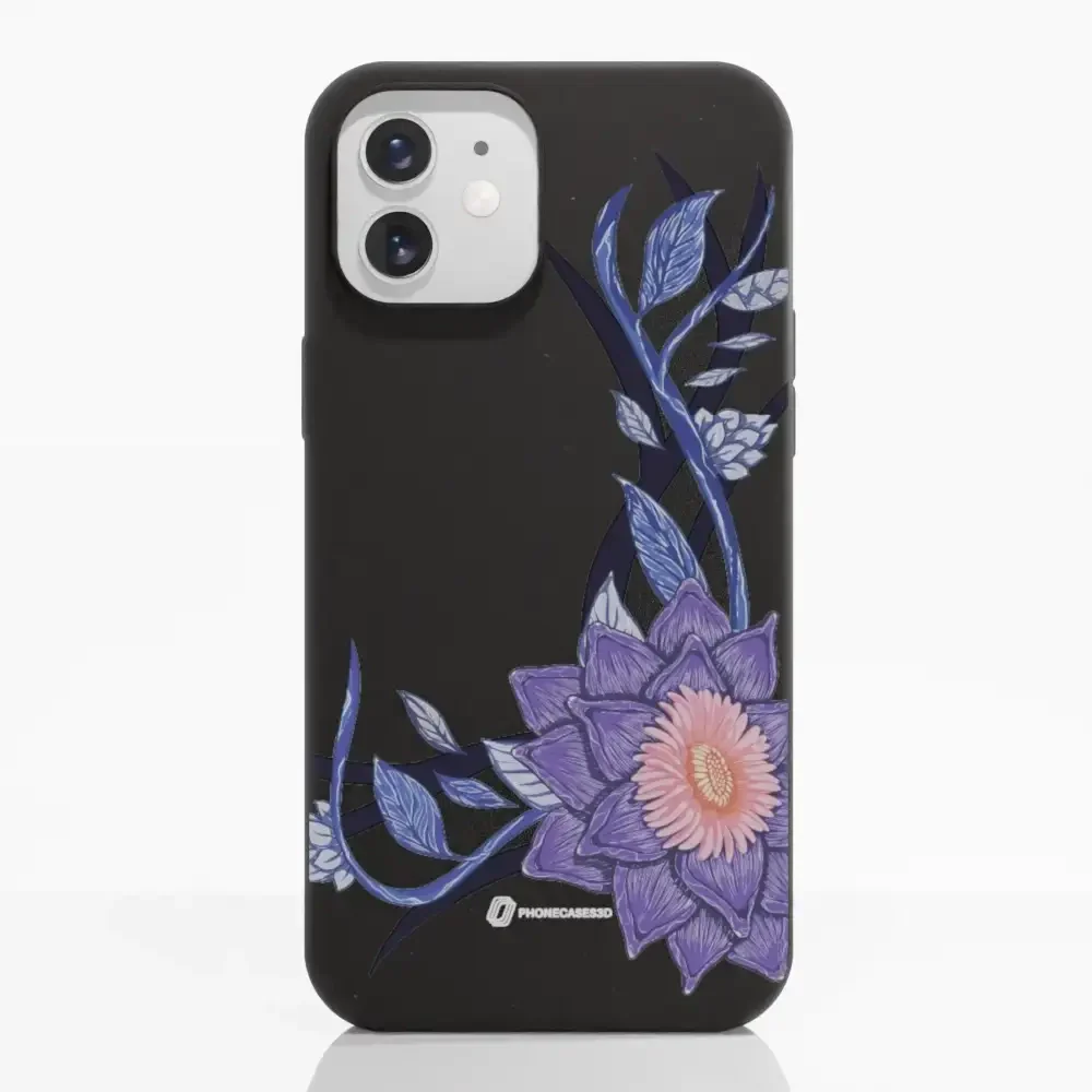 Black Lotus Official Black Compostable Phone Case Flower - Image 3