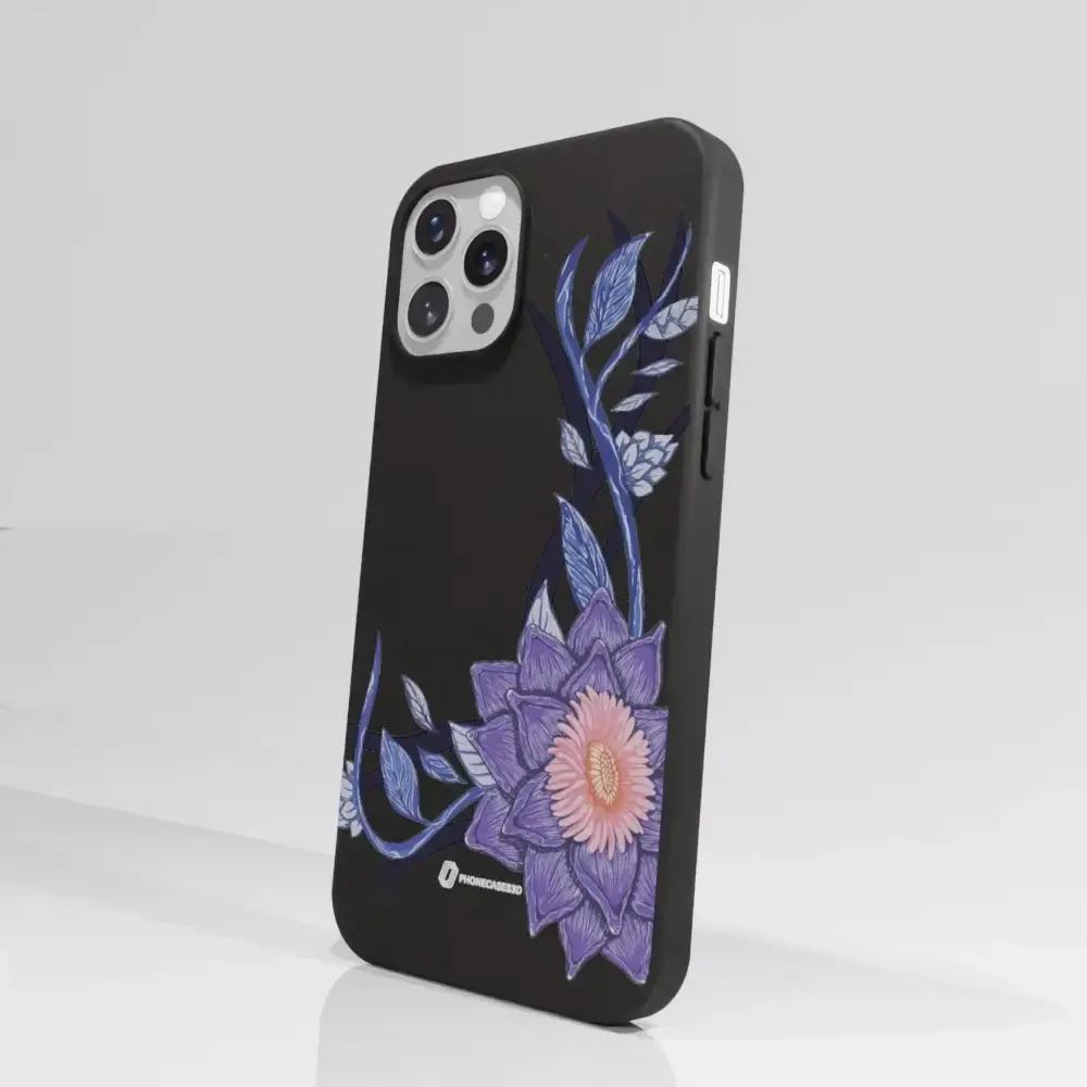 Black Lotus Official Black Compostable Phone Case Flower - Image 56