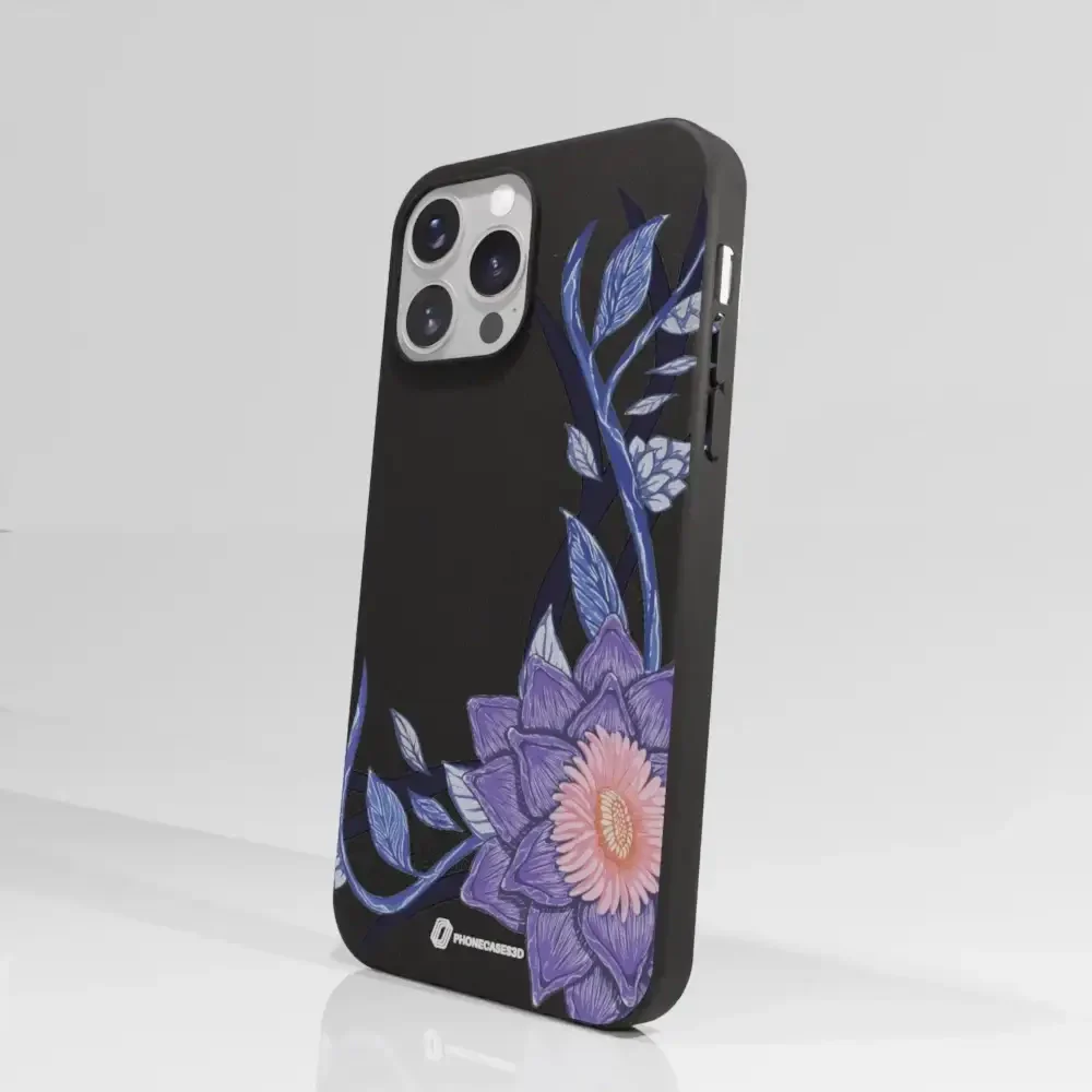 Black Lotus Official Black Compostable Phone Case Flower - Image 60