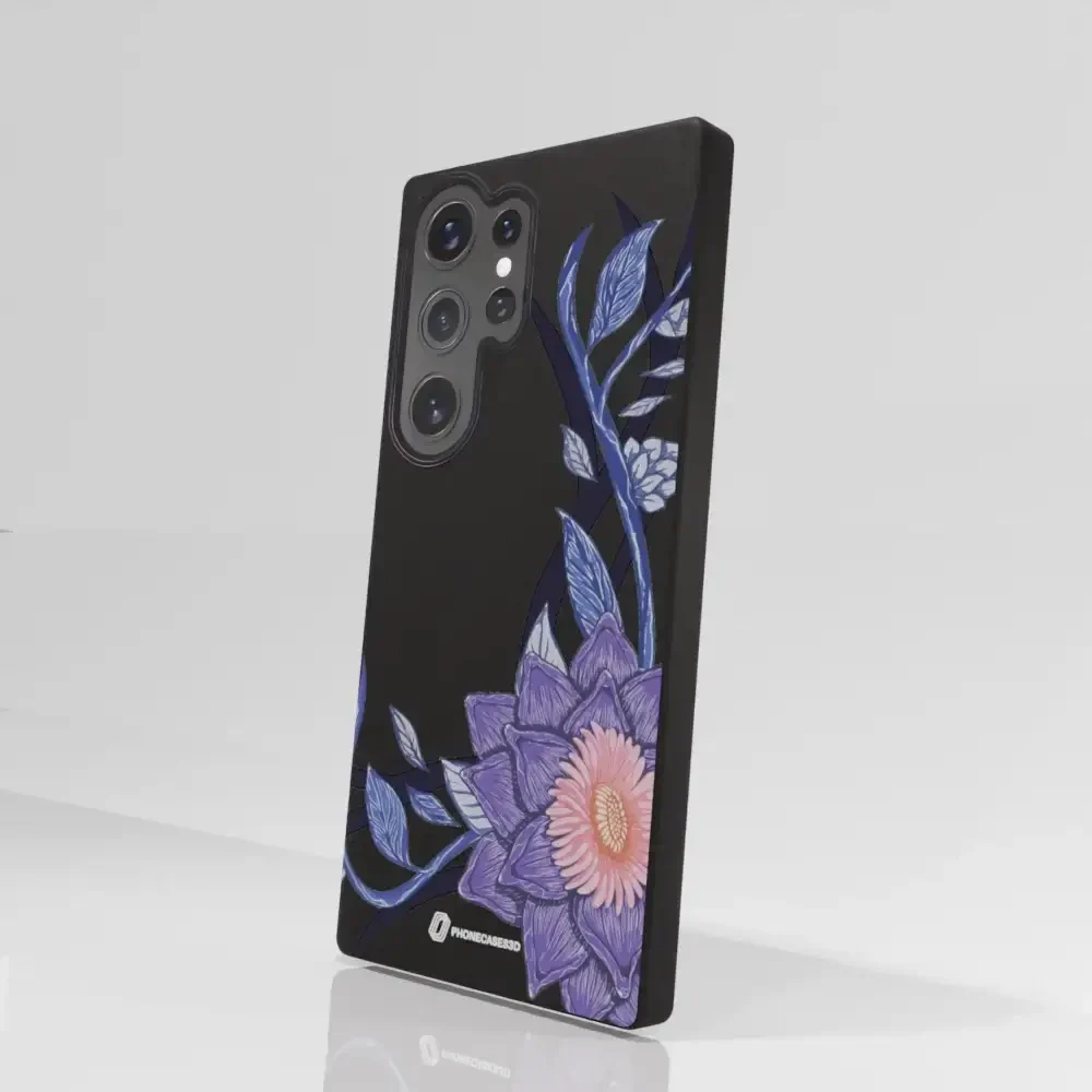 Black Lotus Official Black Compostable Phone Case Flower - Image 82
