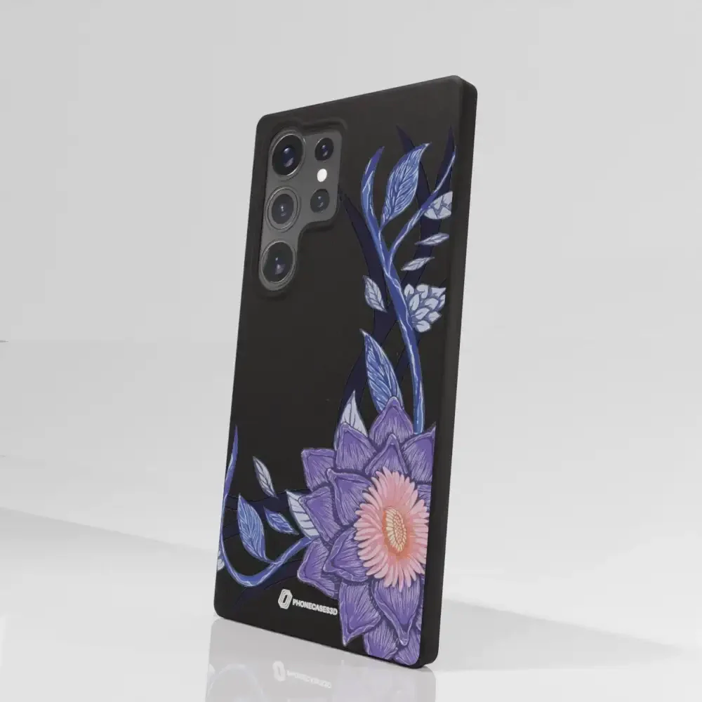 Black Lotus Official Black Compostable Phone Case Flower - Image 85