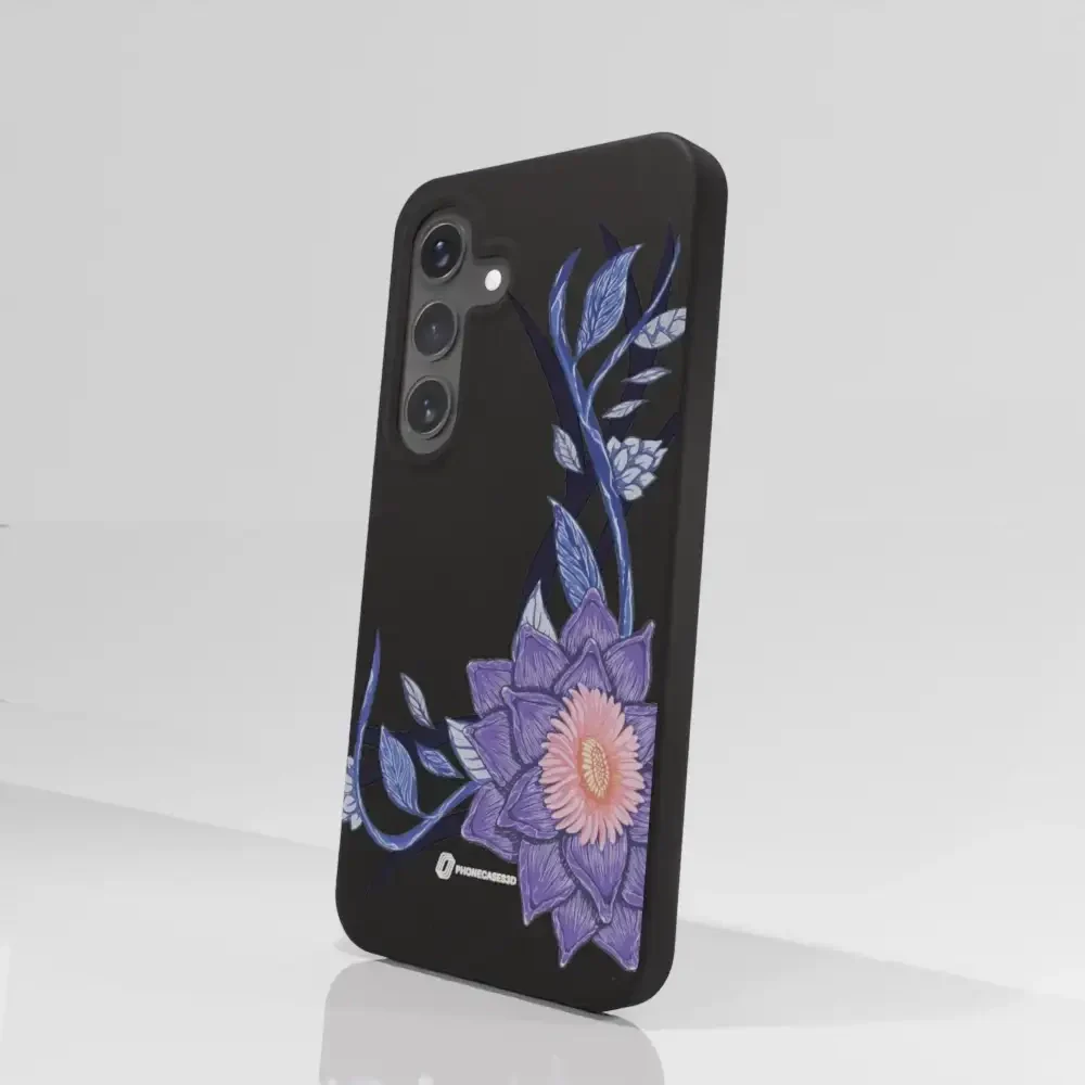 Black Lotus Official Black Compostable Phone Case Flower - Image 86