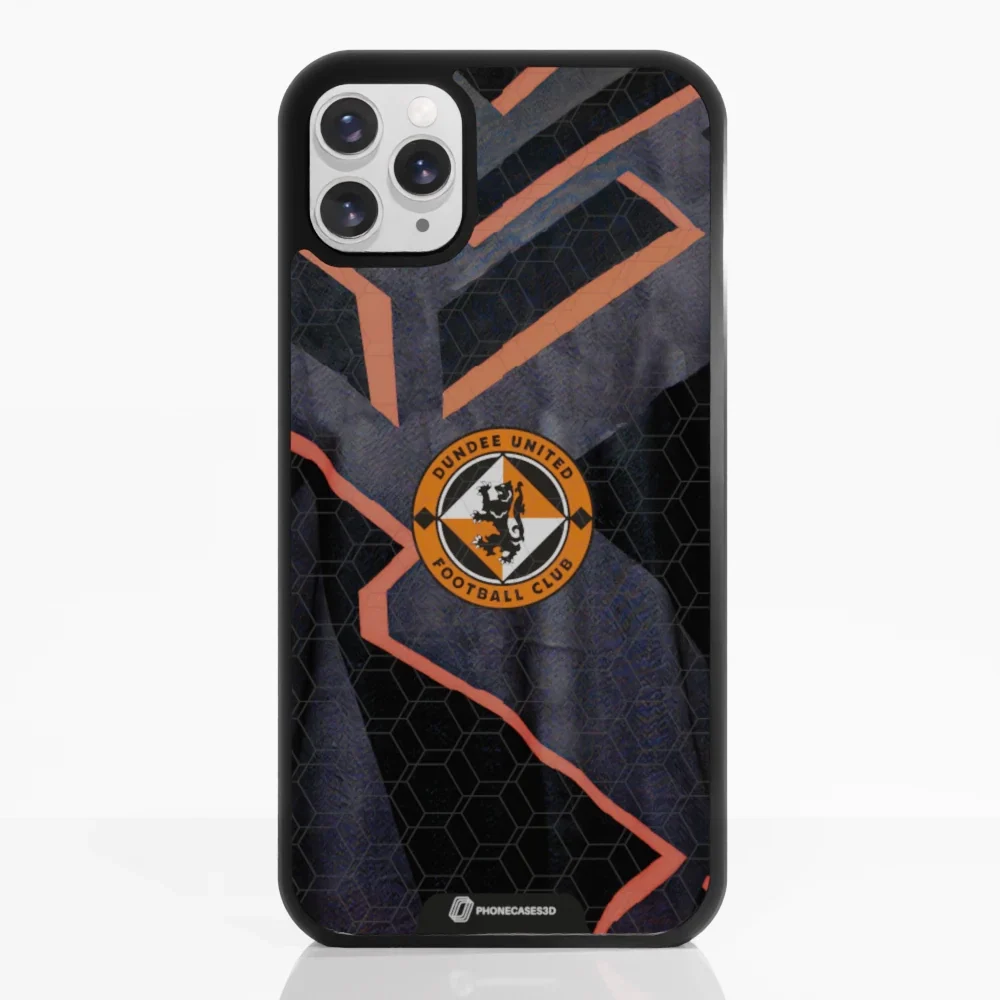 Dundee United Official 3D Phone Case Black T- shirt - Image 3