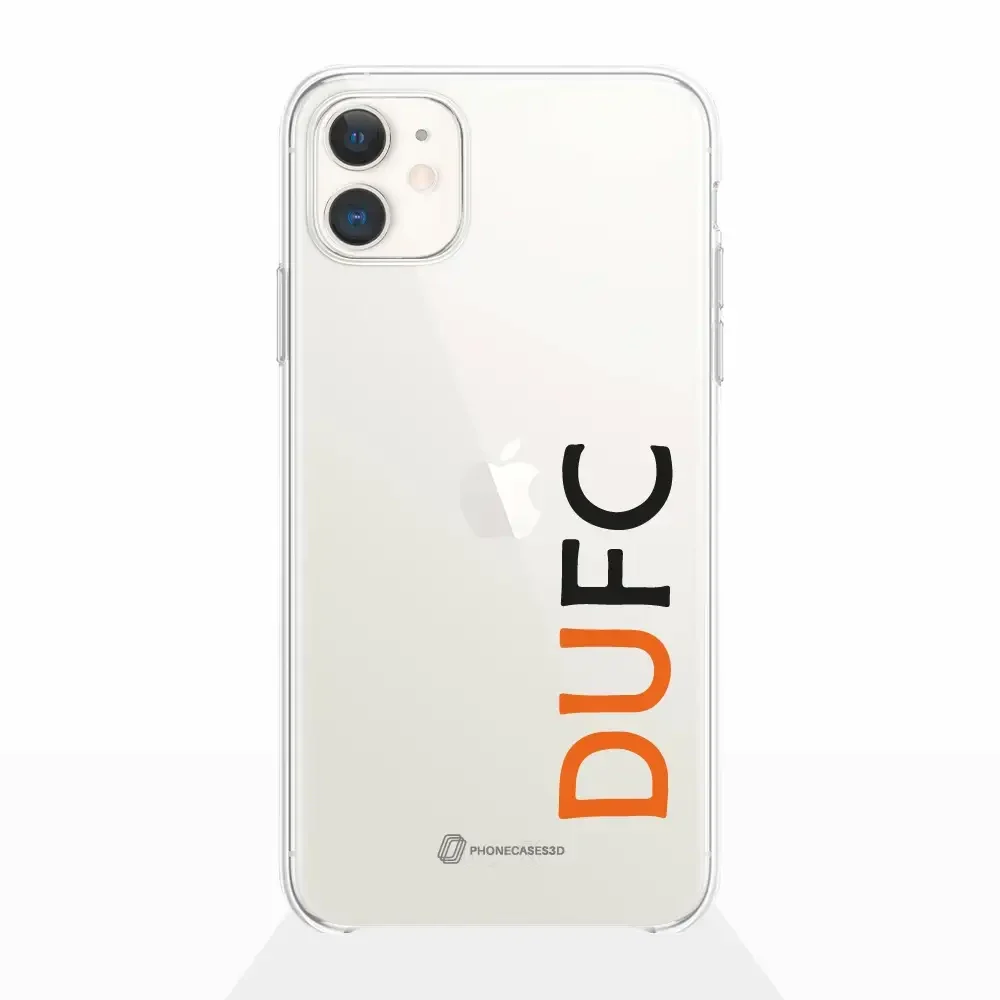 Dundee United Official Clear Phone Case Design Acronyms