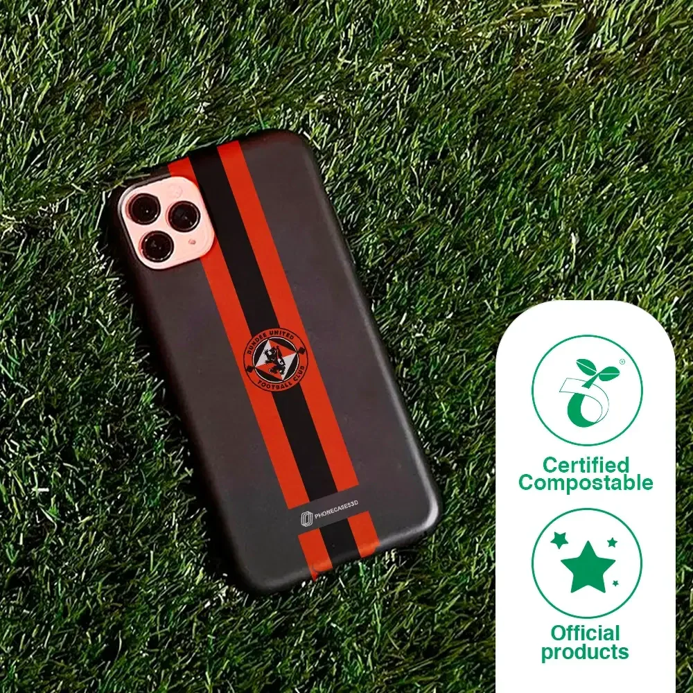 Dundee United Official Compostable Phone Case Design Stripes - Image 82