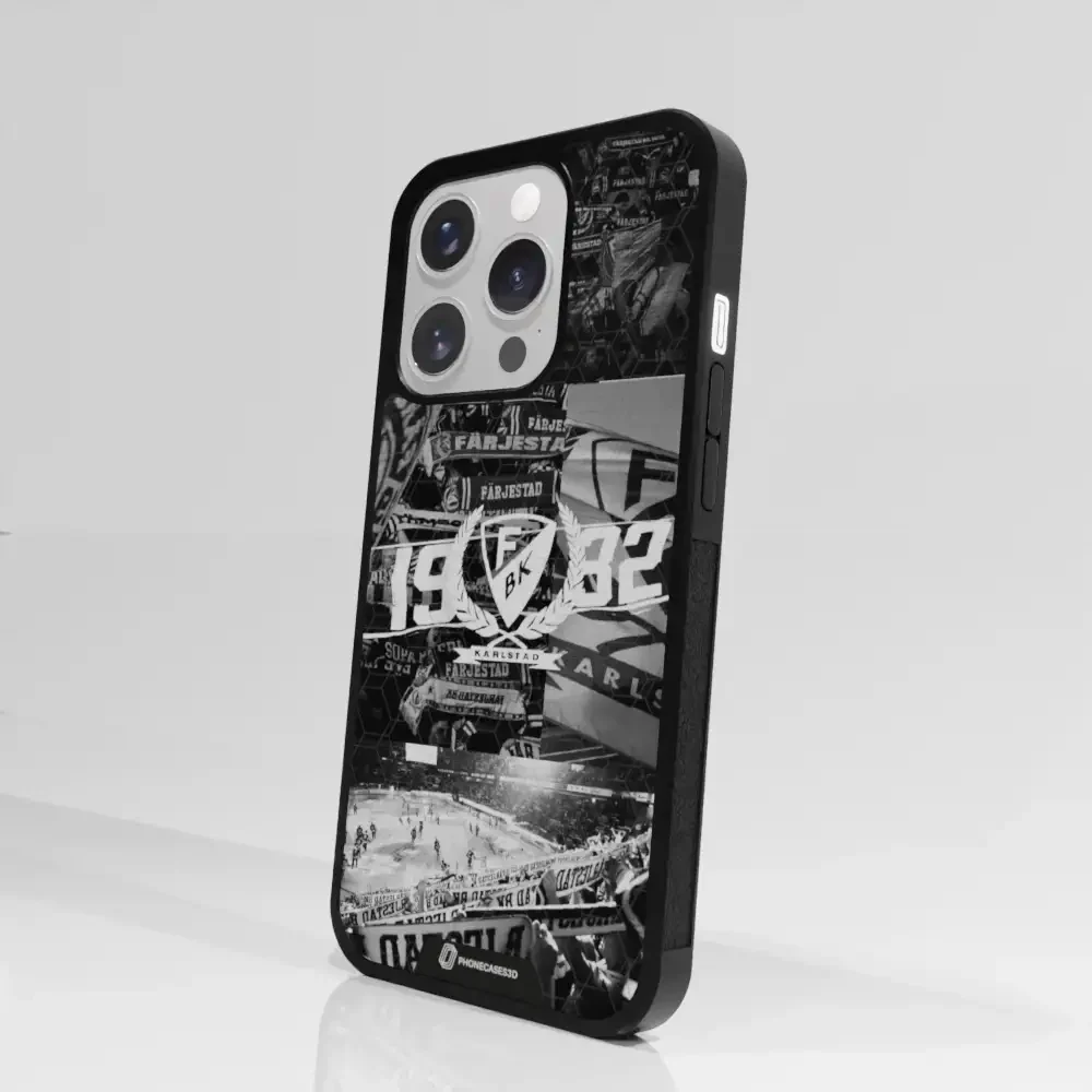 Färjestad BK Official 3D Phone Case Design photography black & white - Image 95