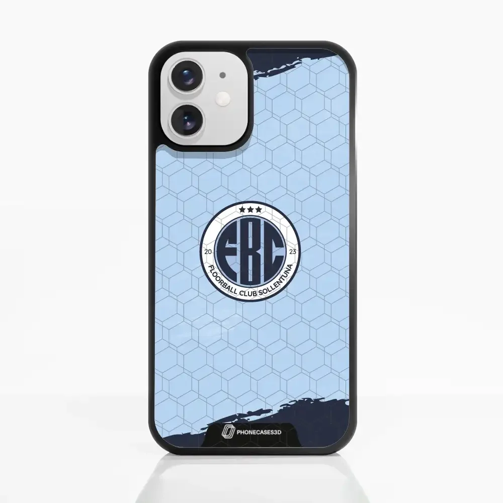 FBC Sollentuna 3D Phone Case Design dark blue brush strokes - Image 5
