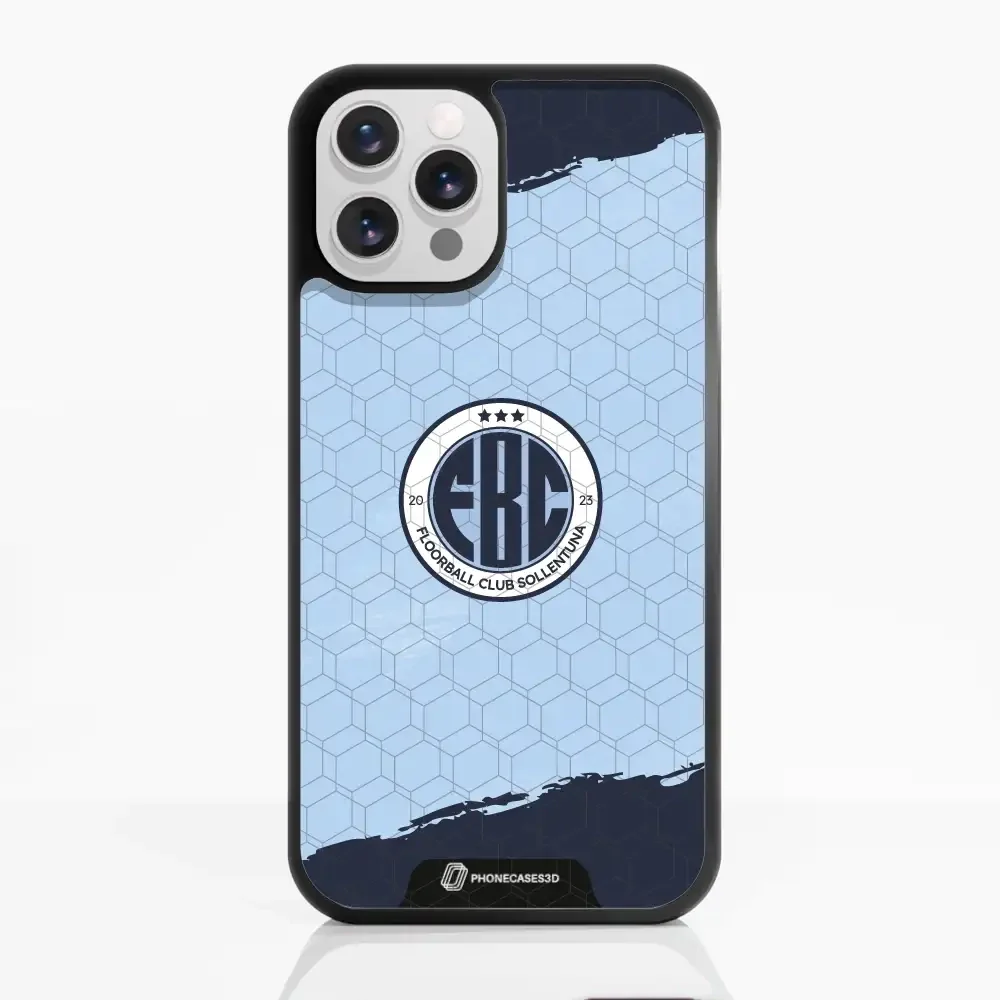 FBC Sollentuna 3D Phone Case Design dark blue brush strokes - Image 6