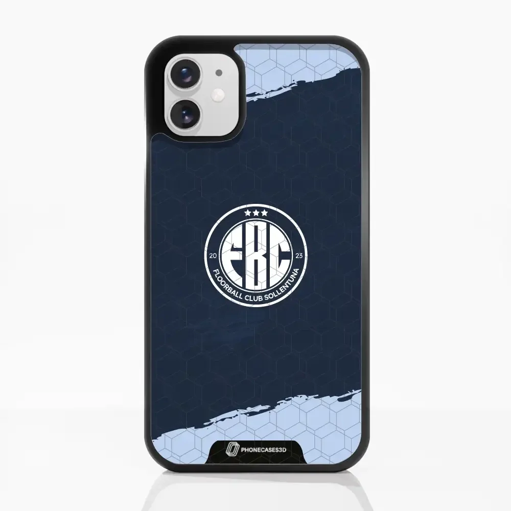 FBC Sollentuna 3D Phone Case Design light blue brush strokes