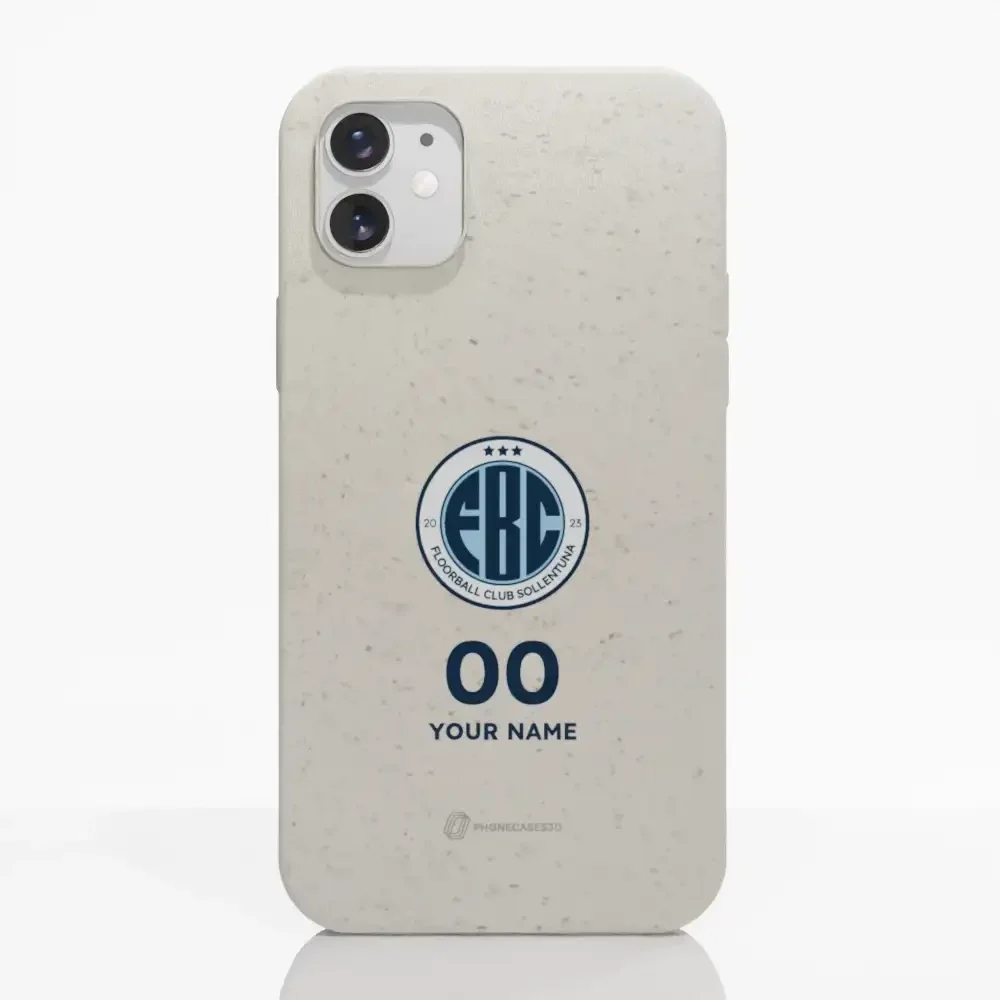 FBC Sollentuna Official Compostable Phone Case color crest + name