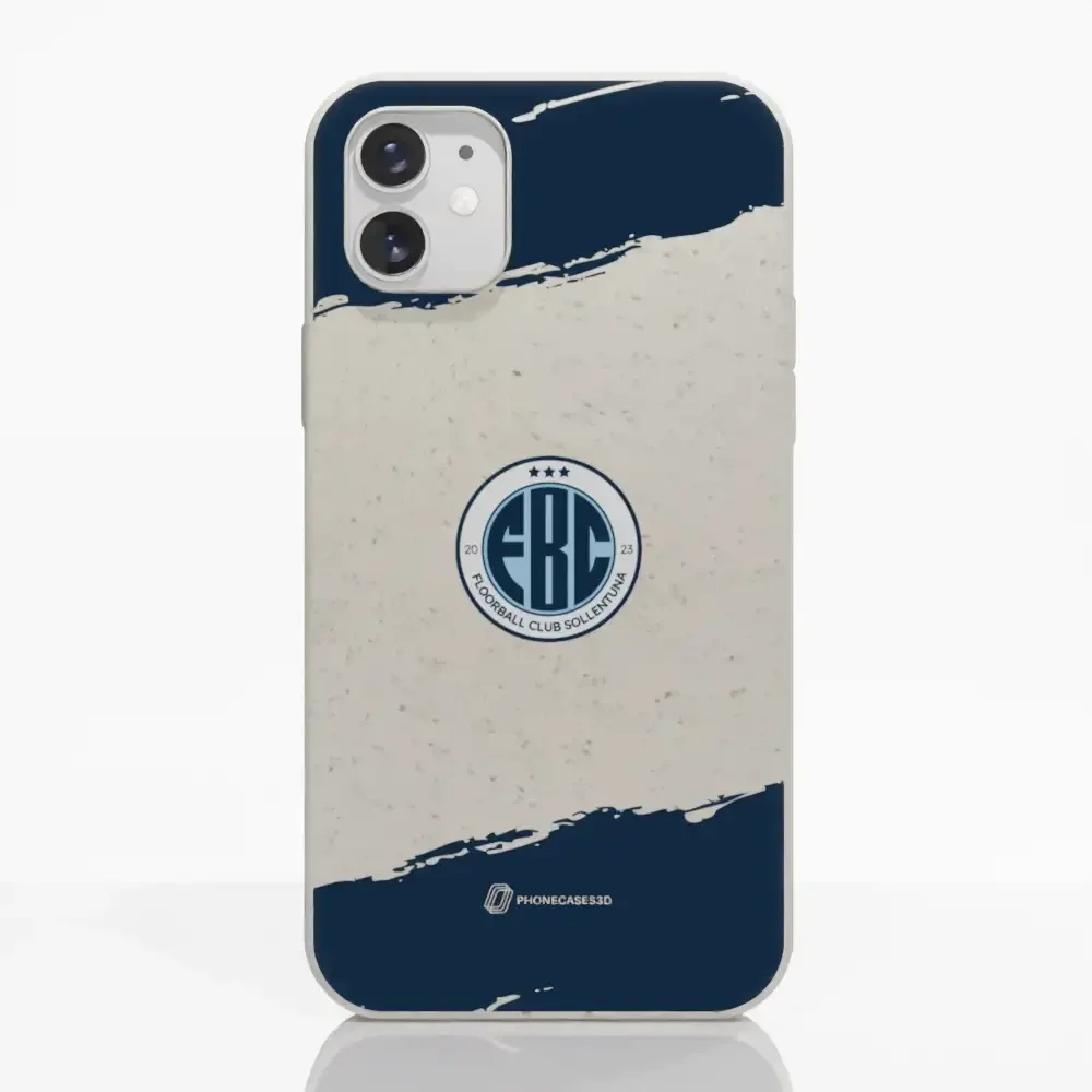 FBC Sollentuna Official Compostable Phone Case dark blue brush strokes