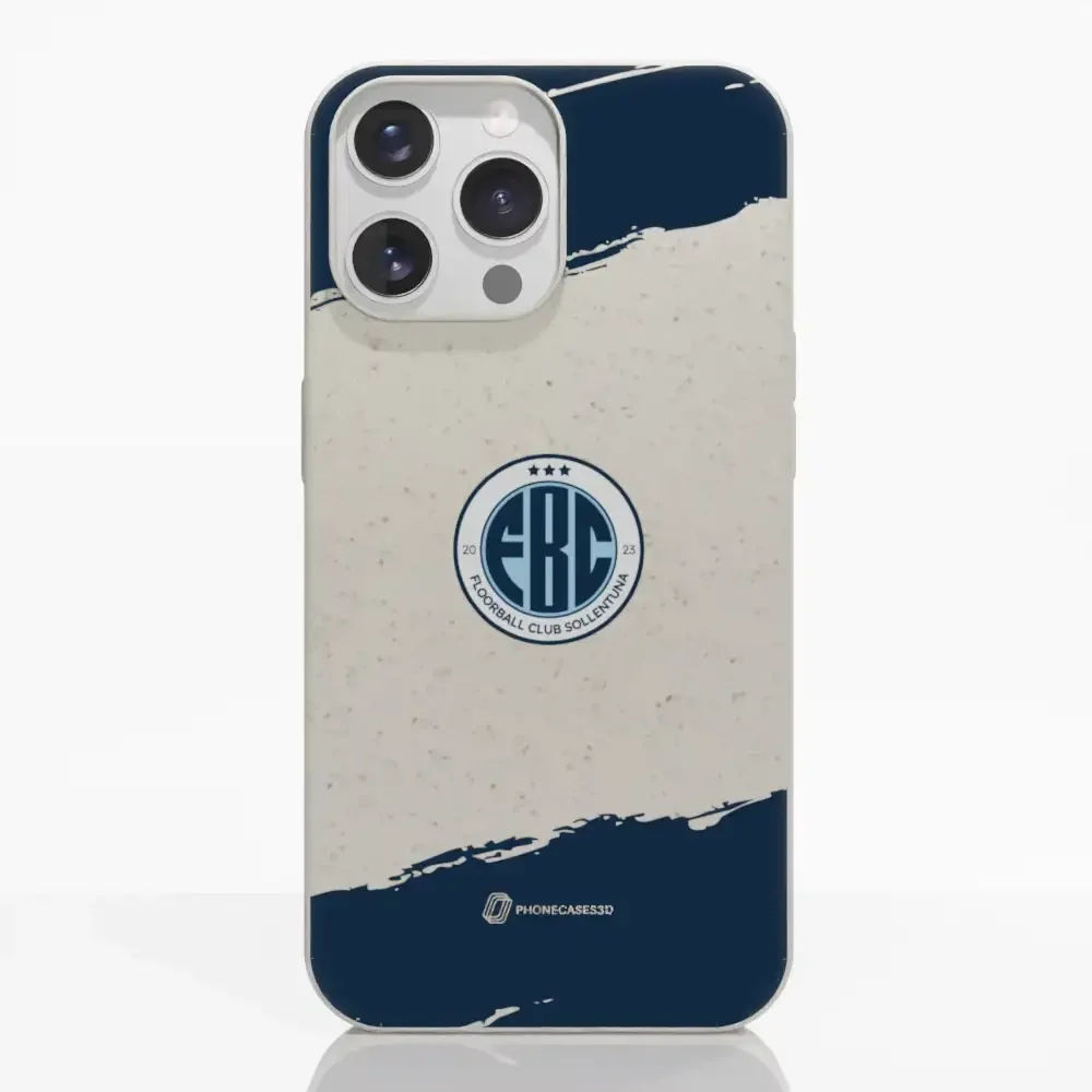 FBC Sollentuna Official Compostable Phone Case dark blue brush strokes - Image 12