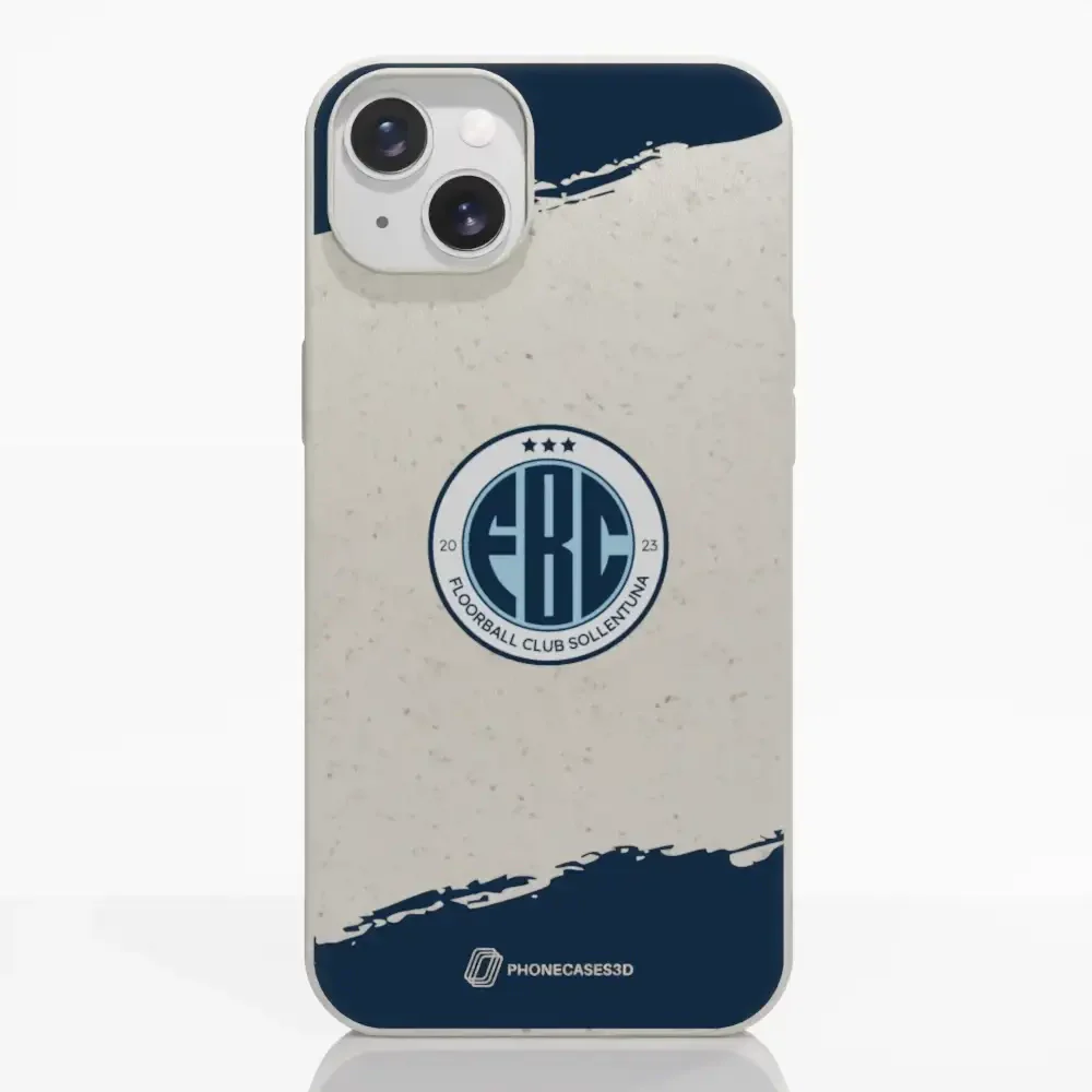 FBC Sollentuna Official Compostable Phone Case dark blue brush strokes - Image 15