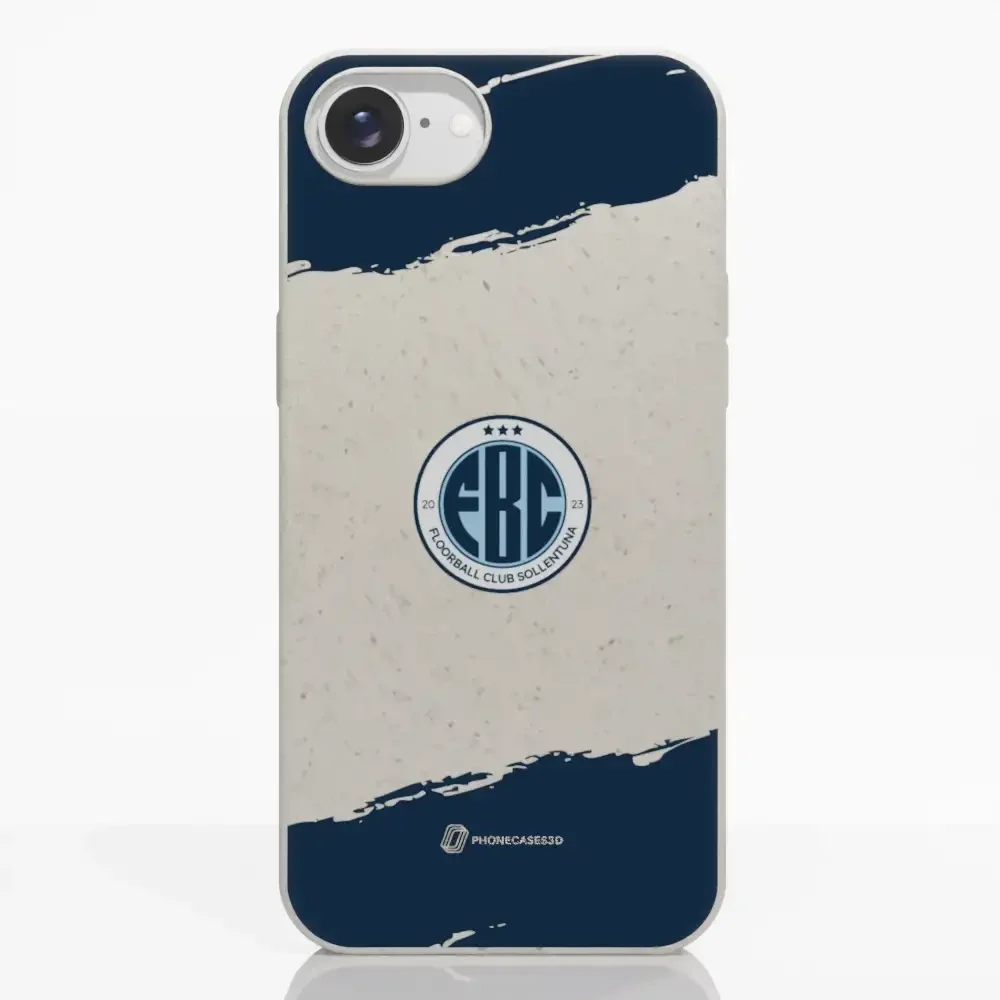 FBC Sollentuna Official Compostable Phone Case dark blue brush strokes - Image 19