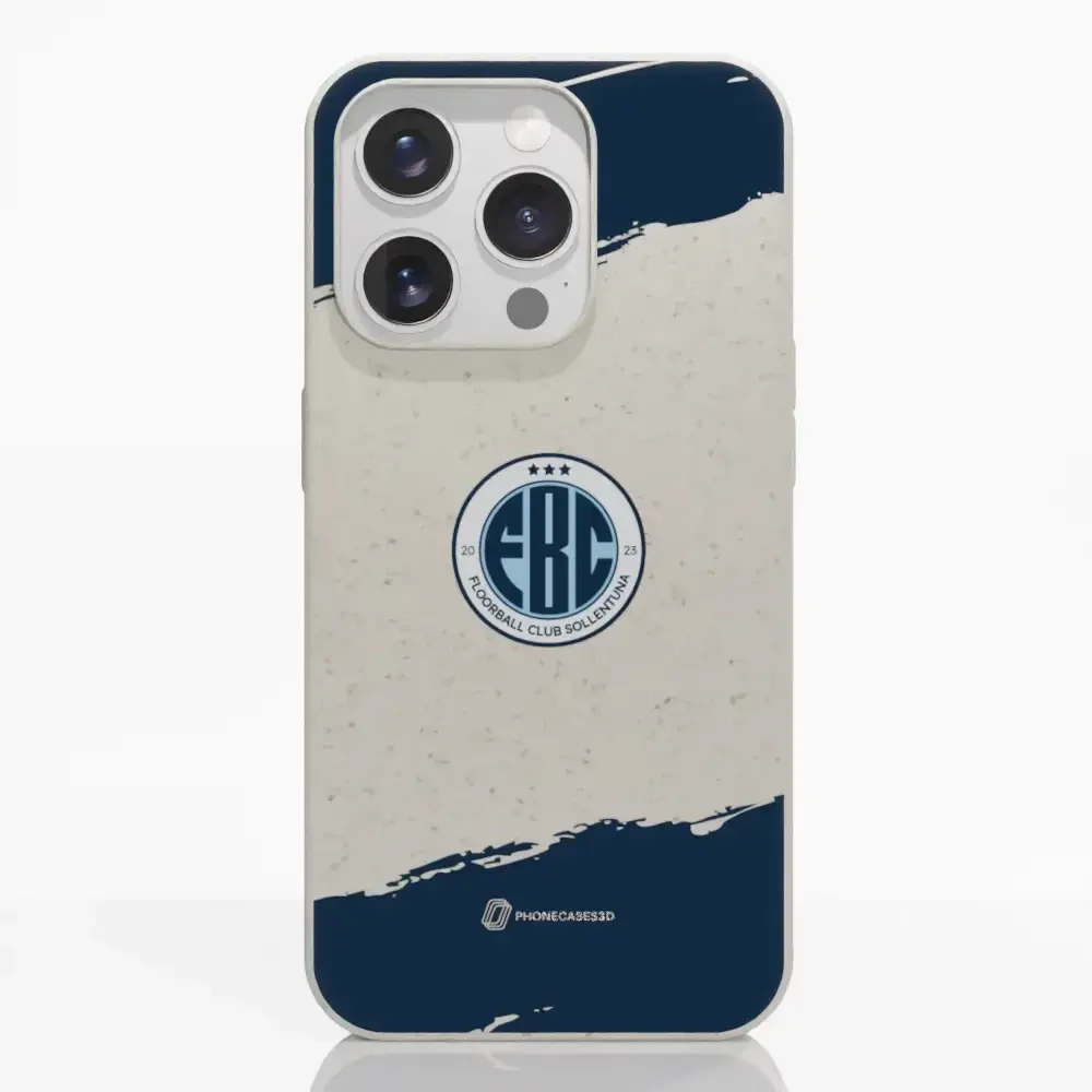 FBC Sollentuna Official Compostable Phone Case dark blue brush strokes - Image 21