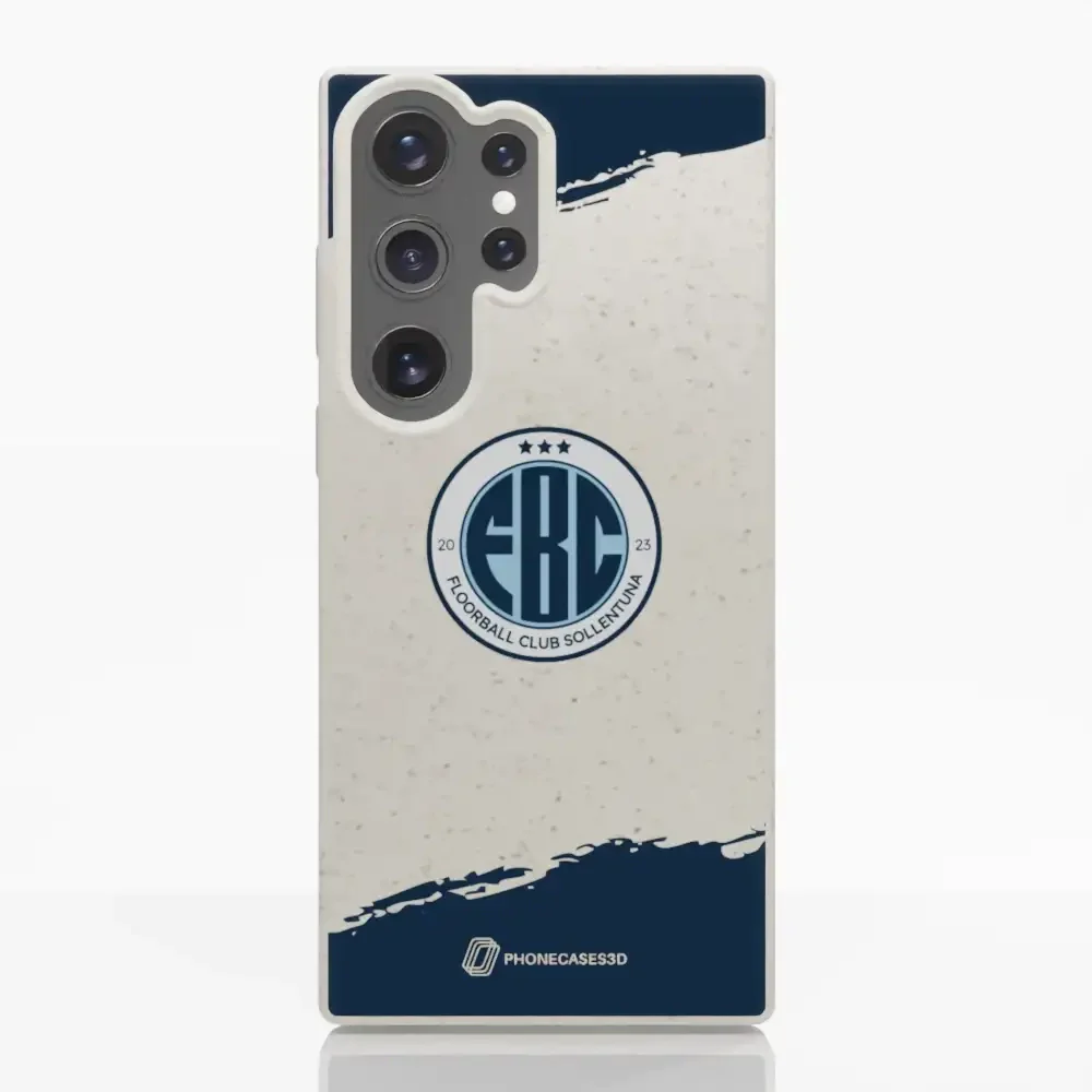 FBC Sollentuna Official Compostable Phone Case dark blue brush strokes - Image 32