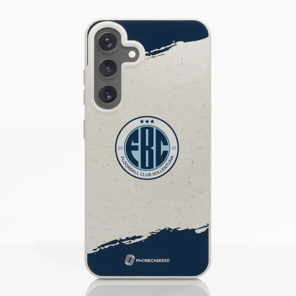 FBC Sollentuna Official Compostable Phone Case dark blue brush strokes - Image 34