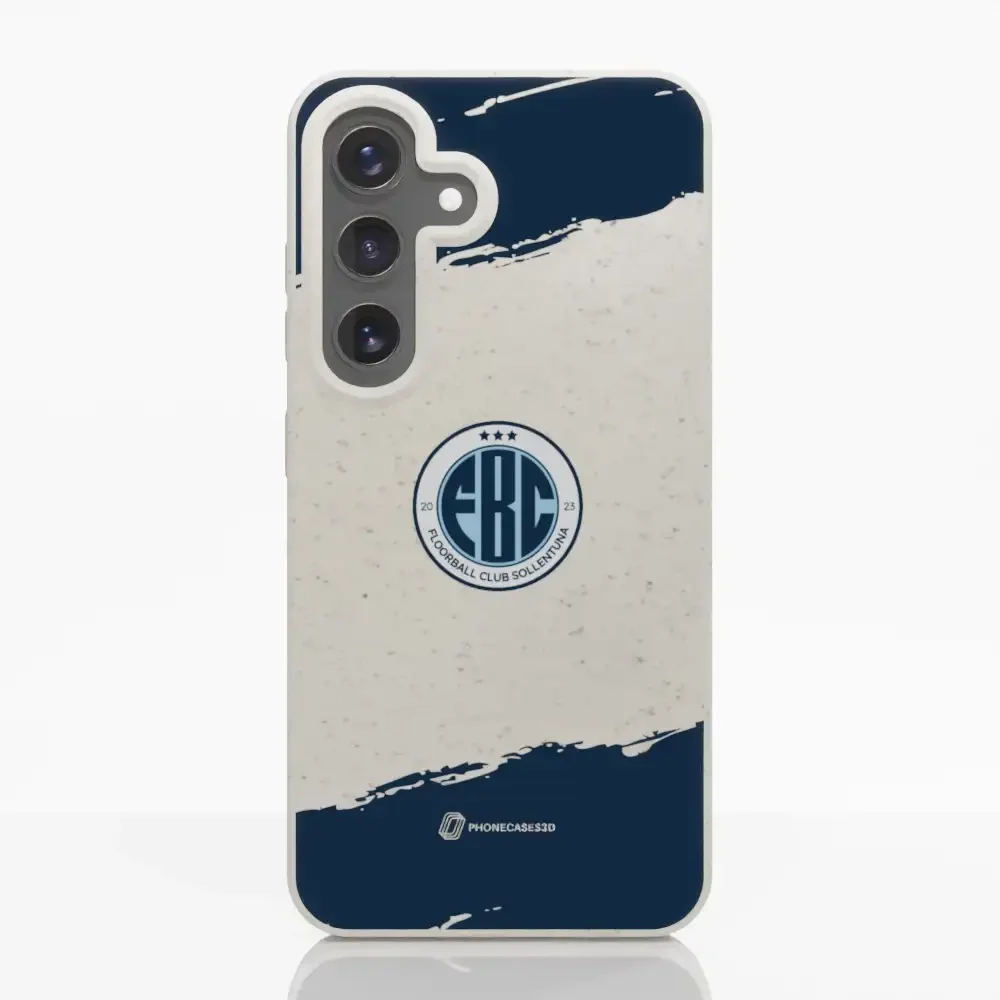 FBC Sollentuna Official Compostable Phone Case dark blue brush strokes - Image 36