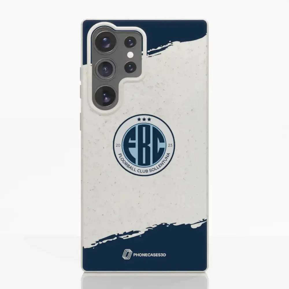 FBC Sollentuna Official Compostable Phone Case dark blue brush strokes - Image 38