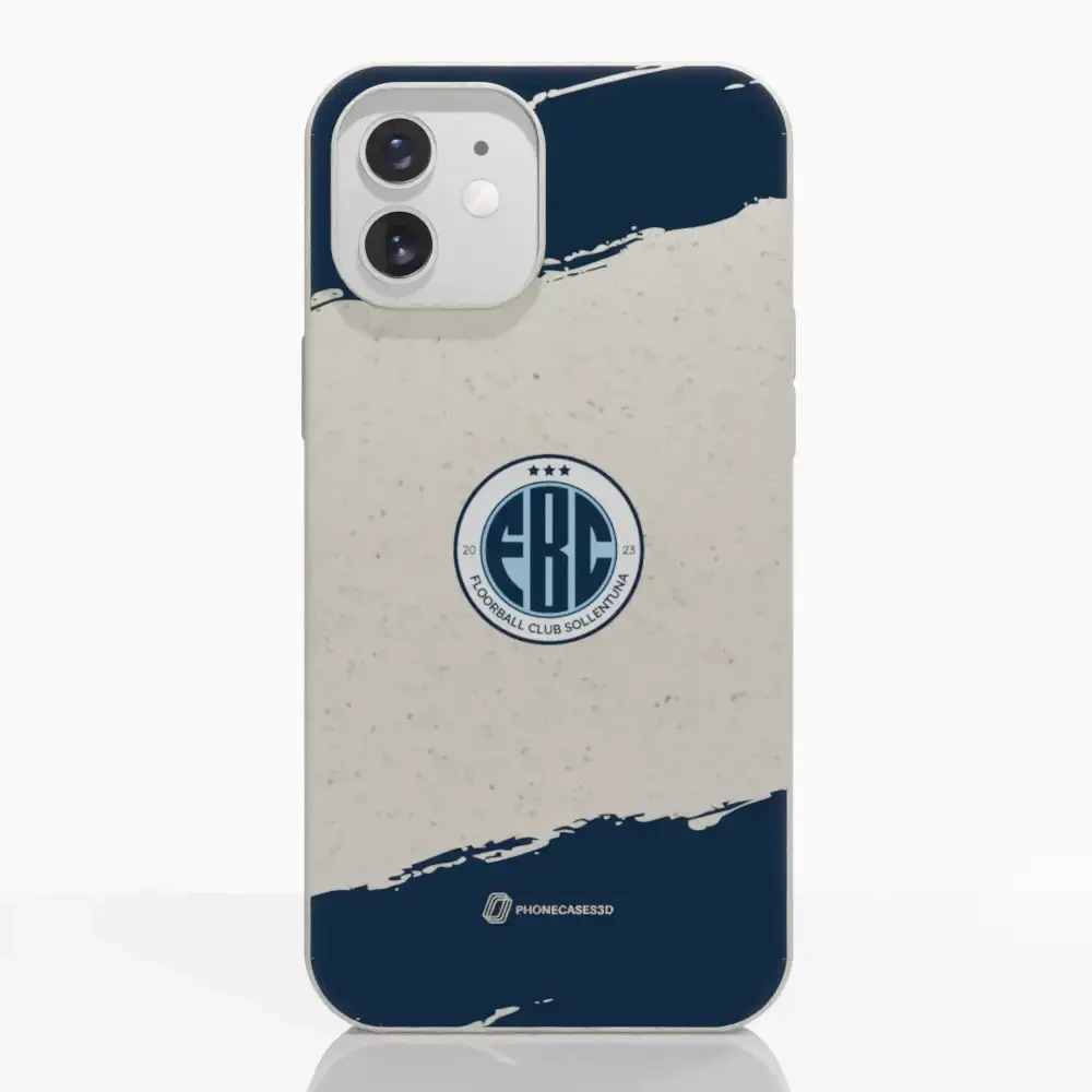 FBC Sollentuna Official Compostable Phone Case dark blue brush strokes - Image 4