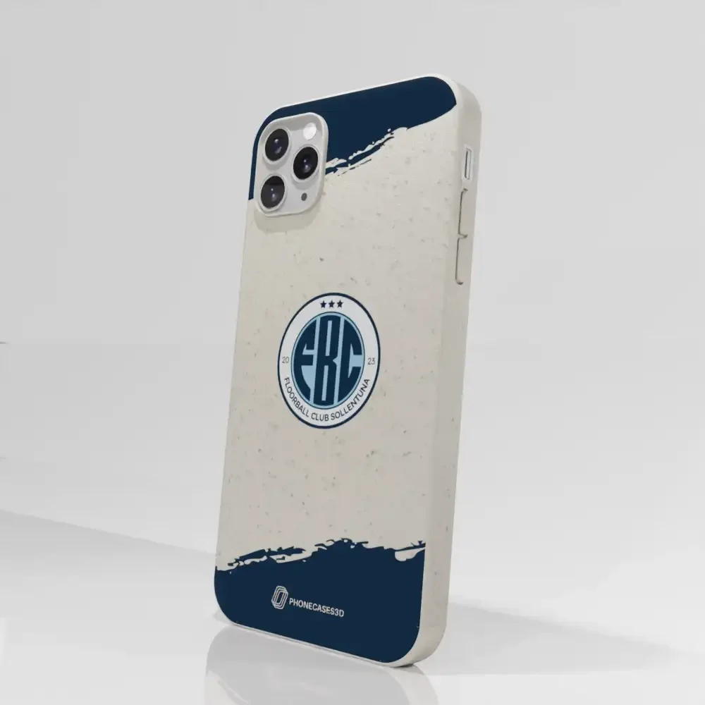 FBC Sollentuna Official Compostable Phone Case dark blue brush strokes - Image 47